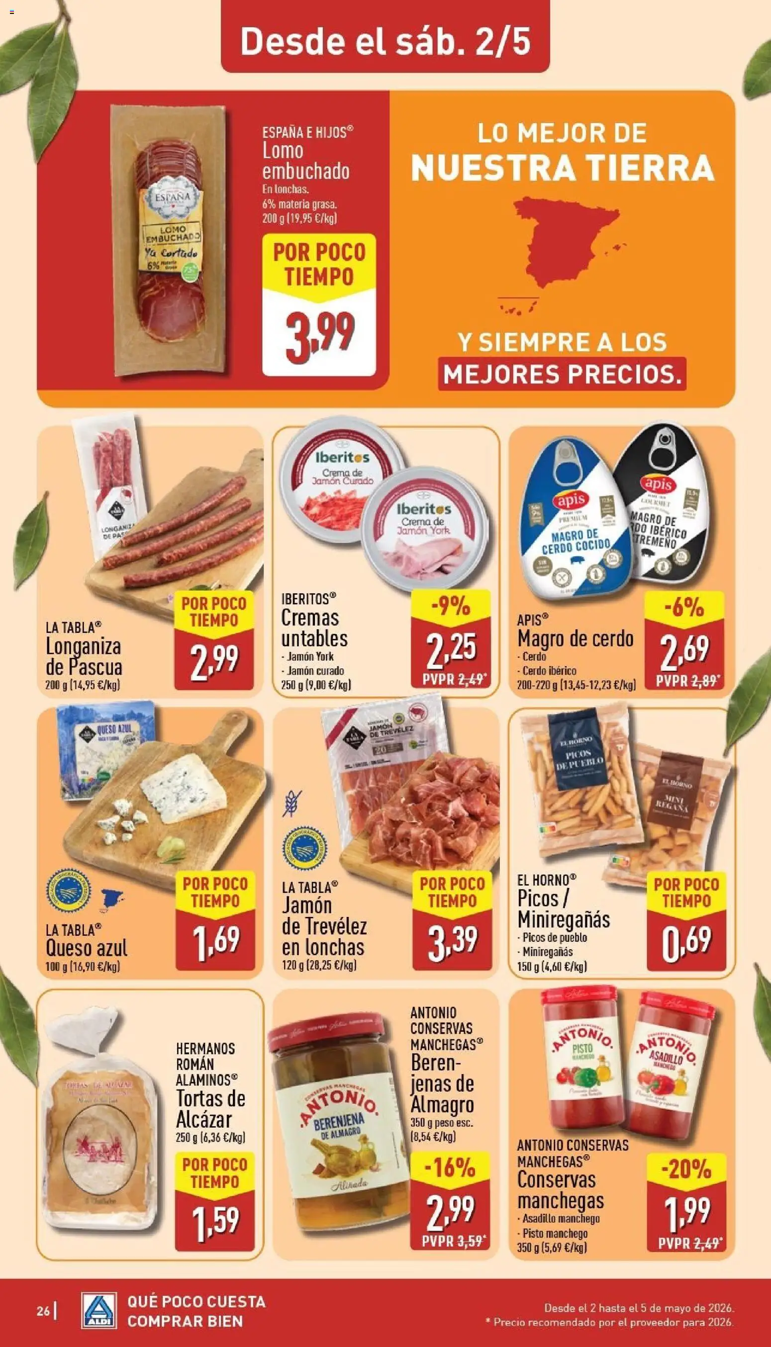 Aldi folleto Península │ válido desde el 27.04.2026 | Página: 26 | Productos: Queso, Crema, Horno, Peso
