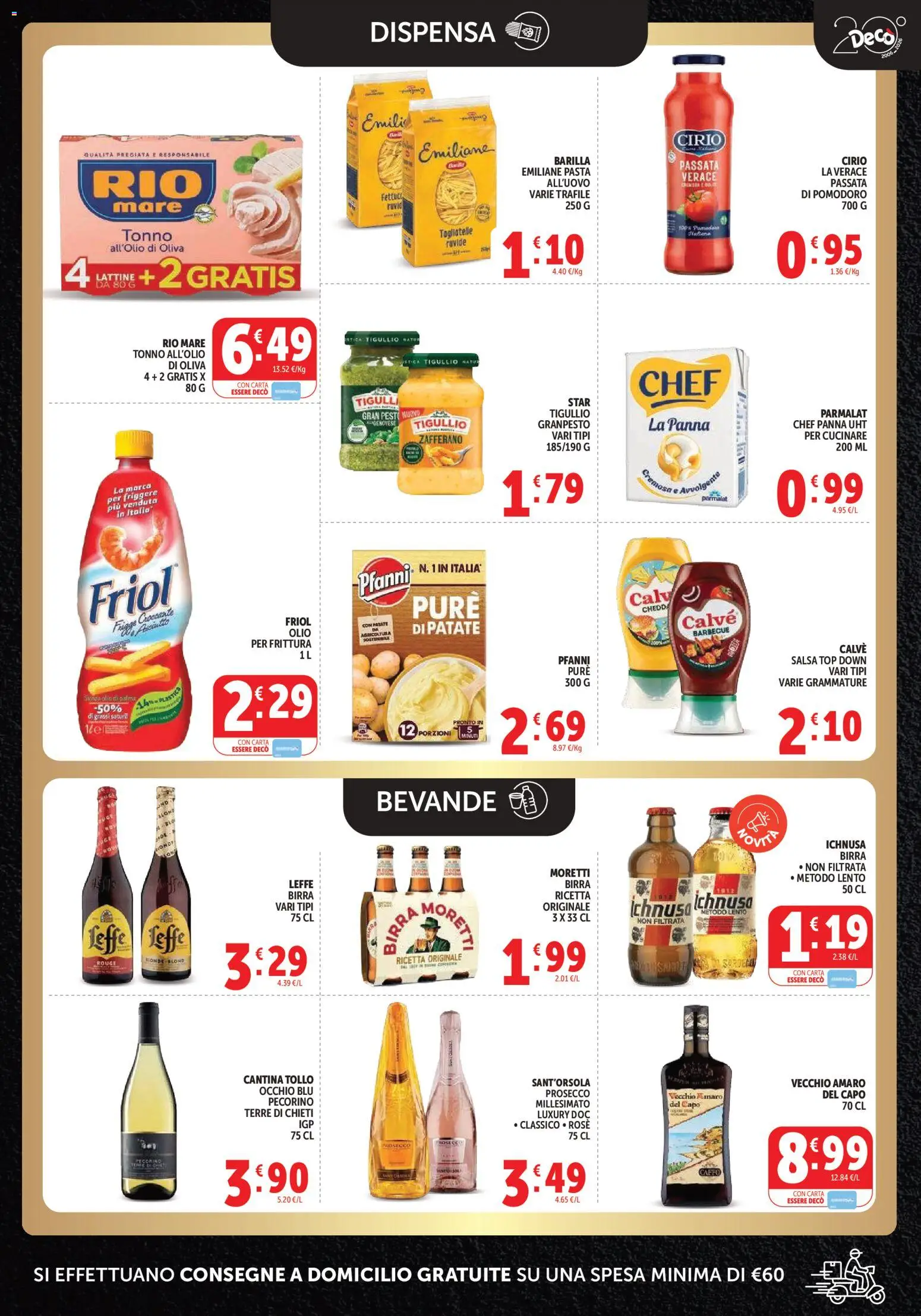 Volantino Decò del 27.03.2026 | Pagina: 7 | Prodotti: Panna, Patate, Olio, Tonno