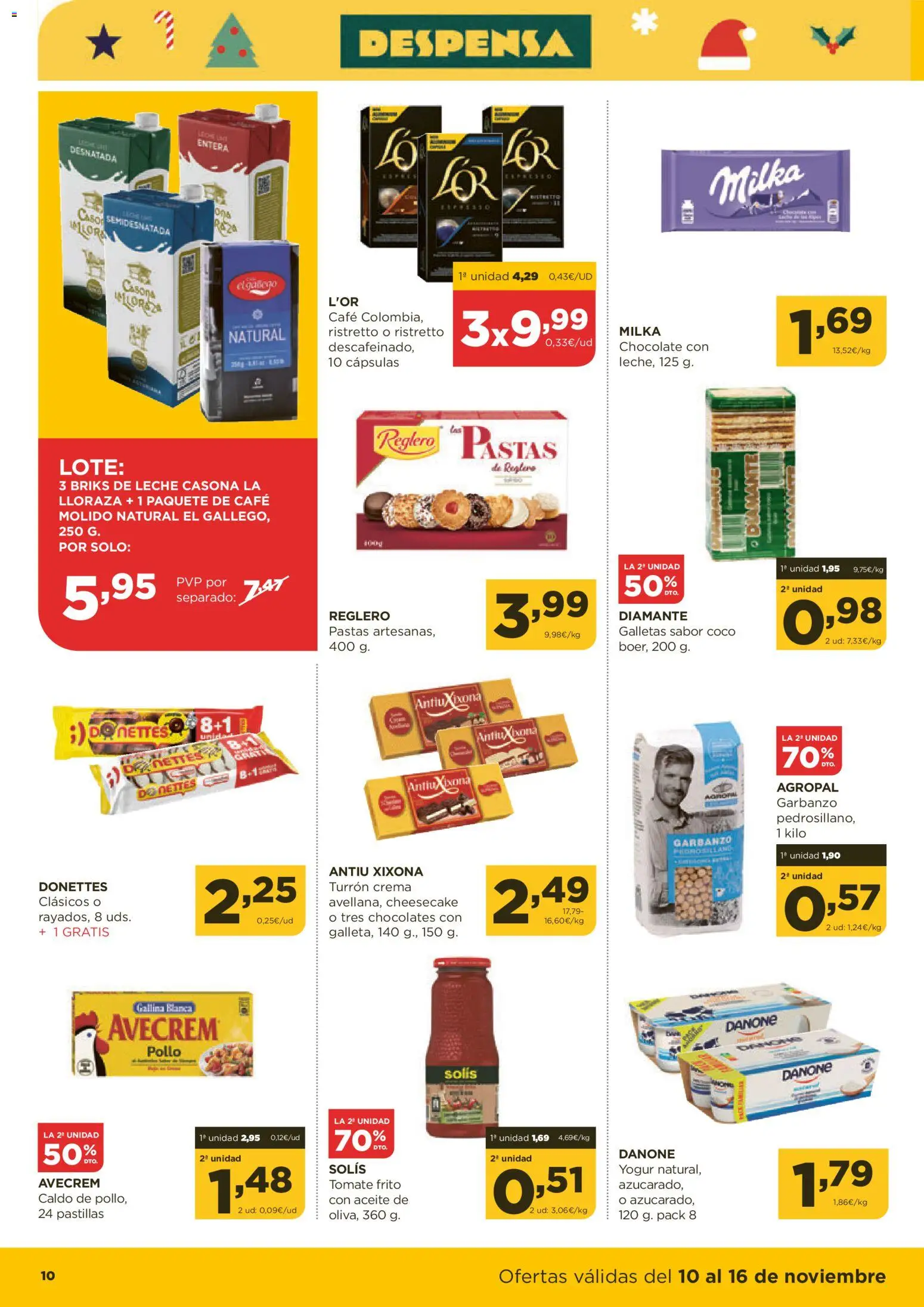 Alimerka folleto Asturias │ válido desde el 10.11.2025 | Página: 10 | Productos: Aceite, Café, Chocolate, Café molido