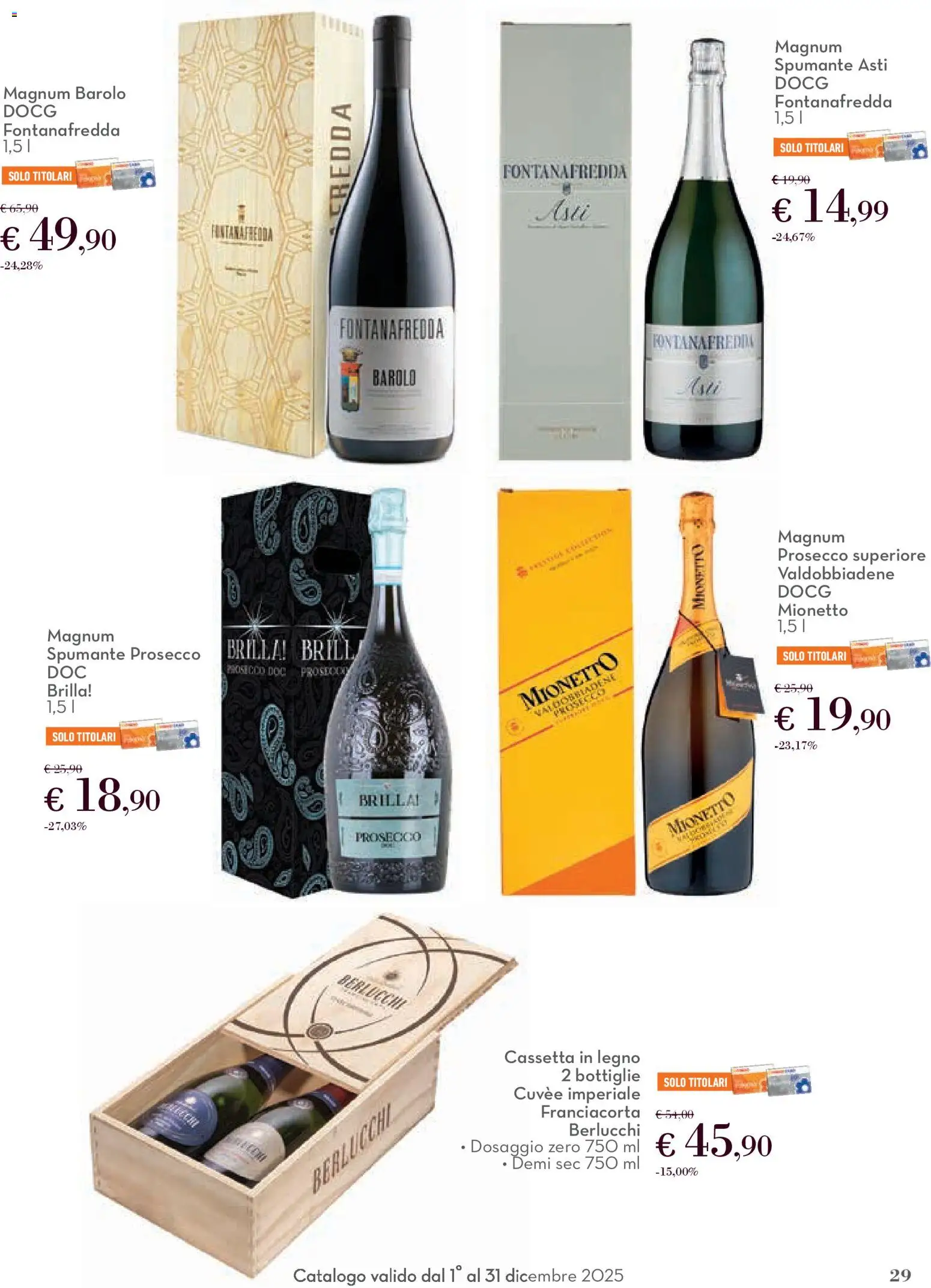 Volantino Conad del 01.12.2025 | Pagina: 29 | Prodotti: Prosecco, Spumante