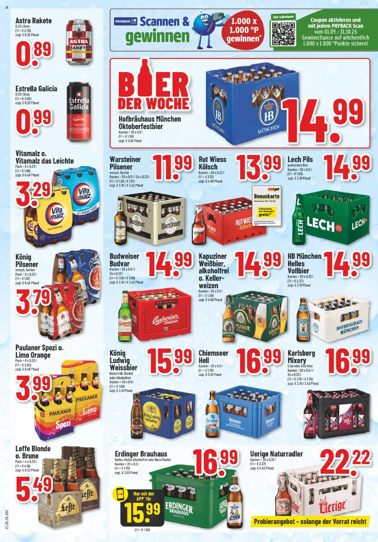 Trinkgut Prospekt – gültig ab 08.09.2025 | Seite: 2 | Produkte: Erdinger, Pils, Astra, Mixery