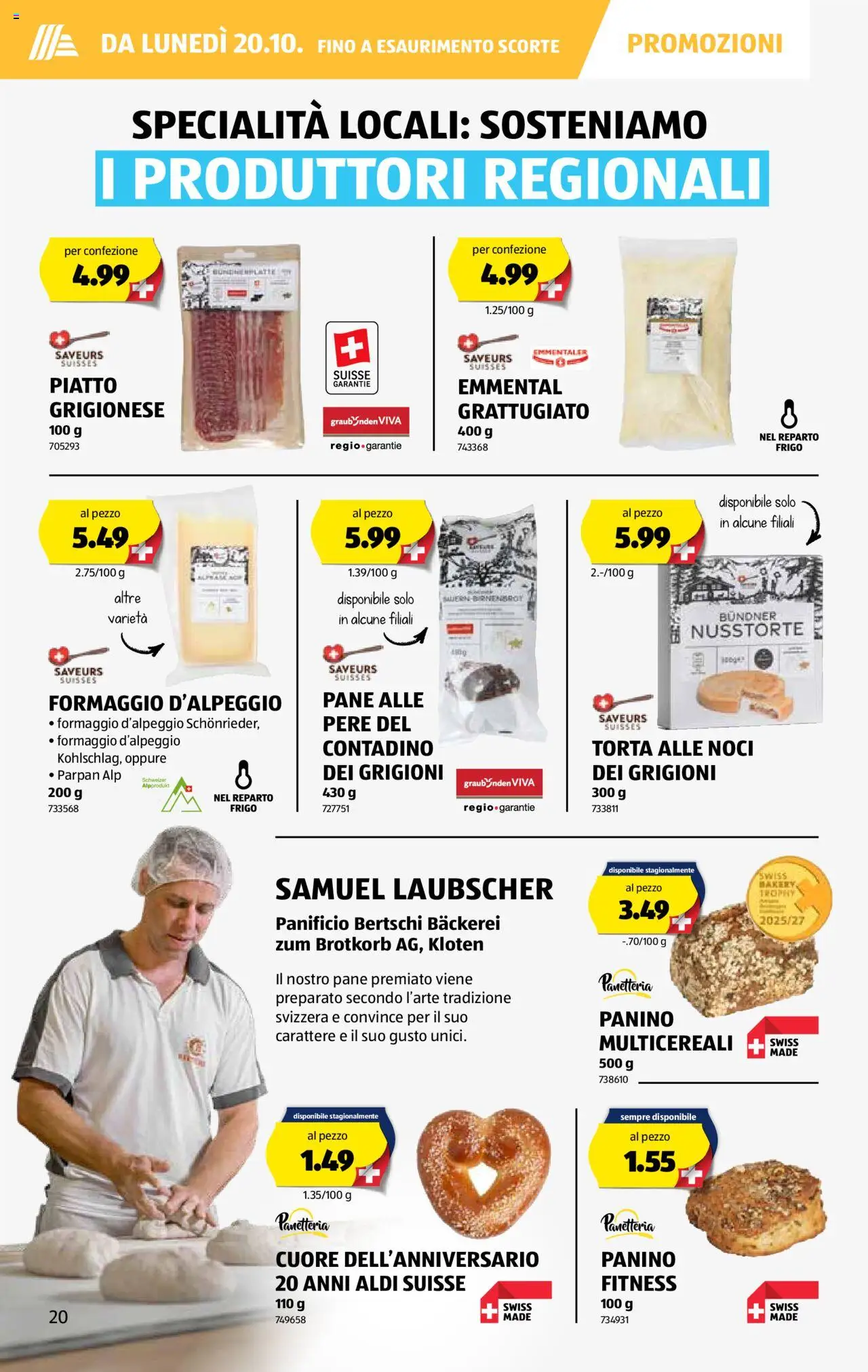 Aldi Aktionen IT – gültig ab 16.10.2025 | Seite: 21 | Produkte: Bäckerei, Pane