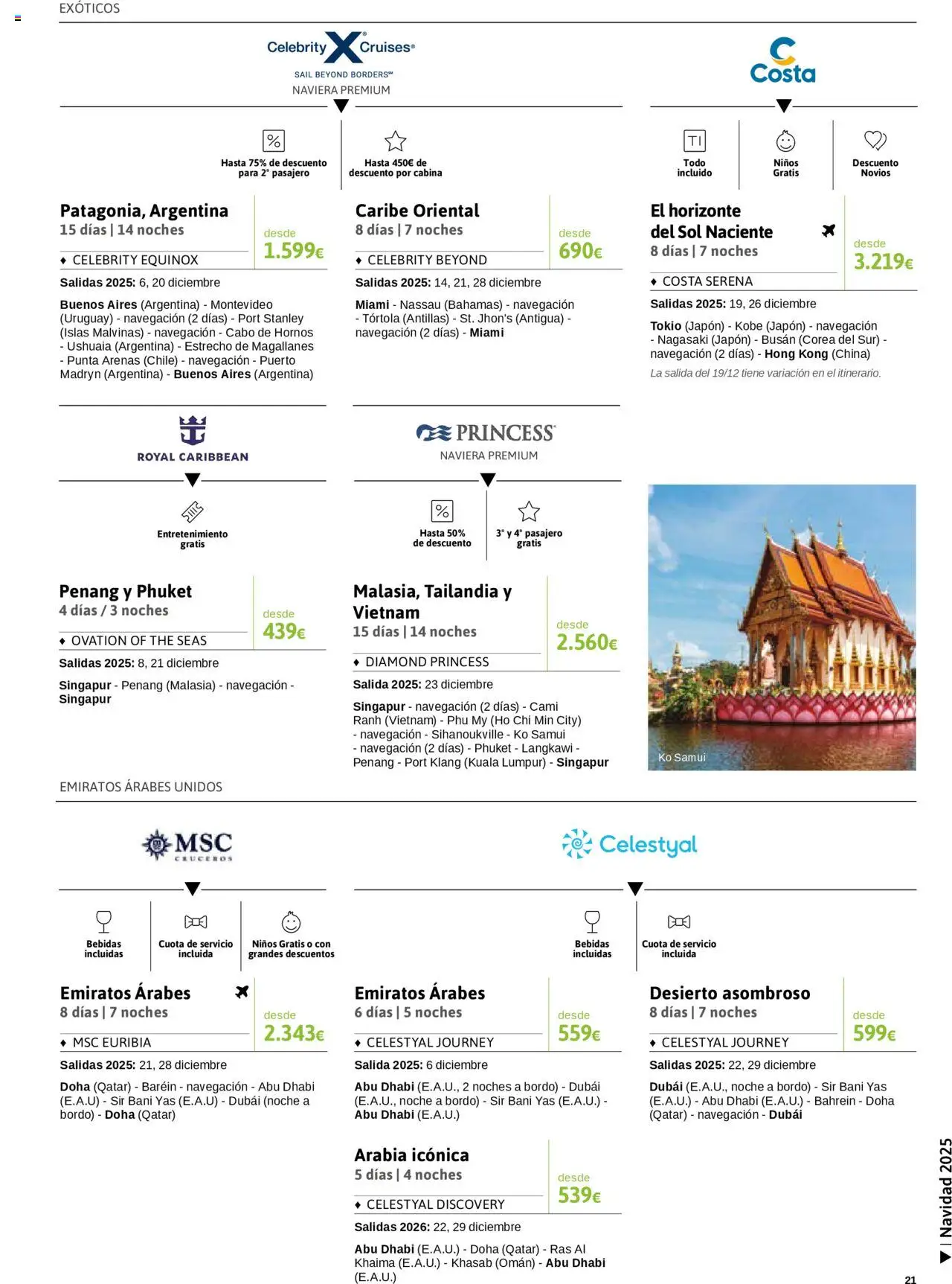 Viajes El Corte Inglés - Crucero Fantástico │ válido desde el 16.09.2025 | Página: 21 | Productos: Navegación