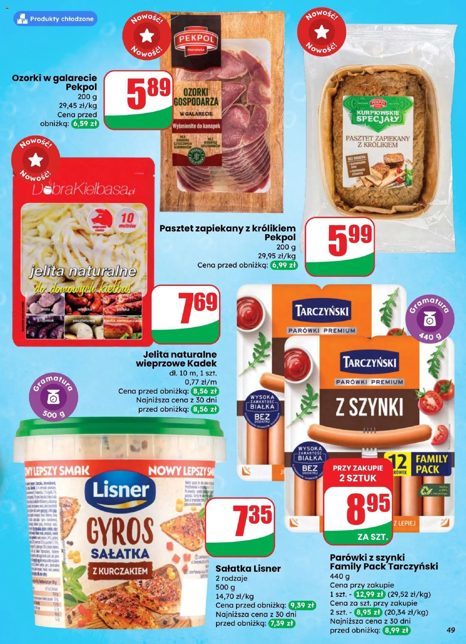 Dino gazetka od 25.03.2026 | Strona: 49 | Produkty: Parówki z szynki, Rower, Parówki, Sałatka