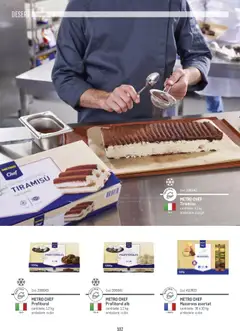 Noul catalog Metro – valabil de la 14.11.2024 | Pagină: 102 | Produse: Pungă, Cutie, Tiramisu, Macarons