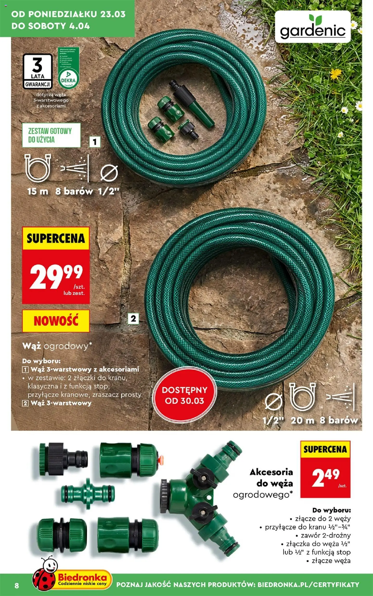 Biedronka gazetka - Ogród od 23.03.2026 | Strona: 8