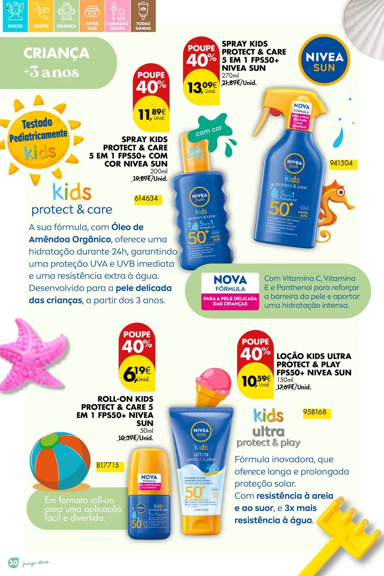 Pingo Doce - Folheto Solares │ válido de 01.04.2025 | Página: 30 | Produtos: Agua, Piscina, Areia, Óleo