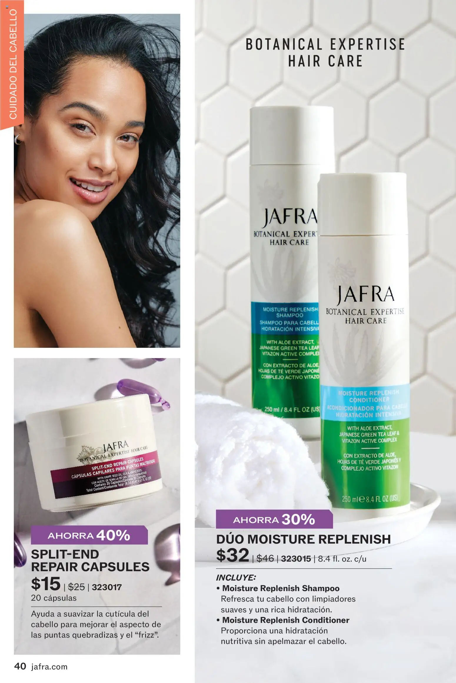 JAFRA folleto │ válido desde el 01.01.2026 | Página: 40 | Productos: Acondicionador, Aceite, Té