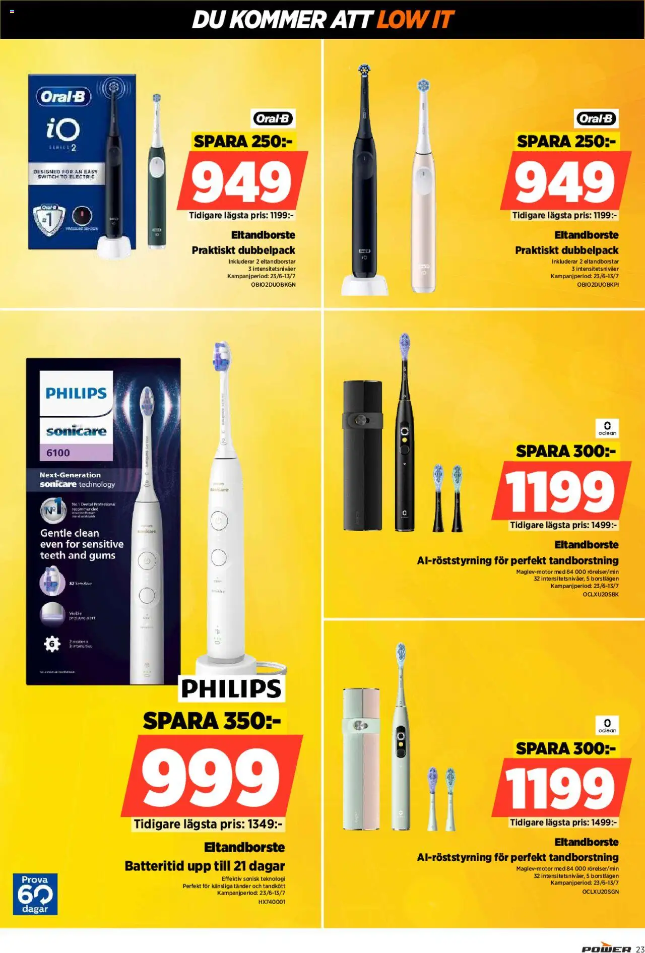 Power reklamblad aktuell från 23.06.2025 | Sida: 23 | Produkter: Eltandborste