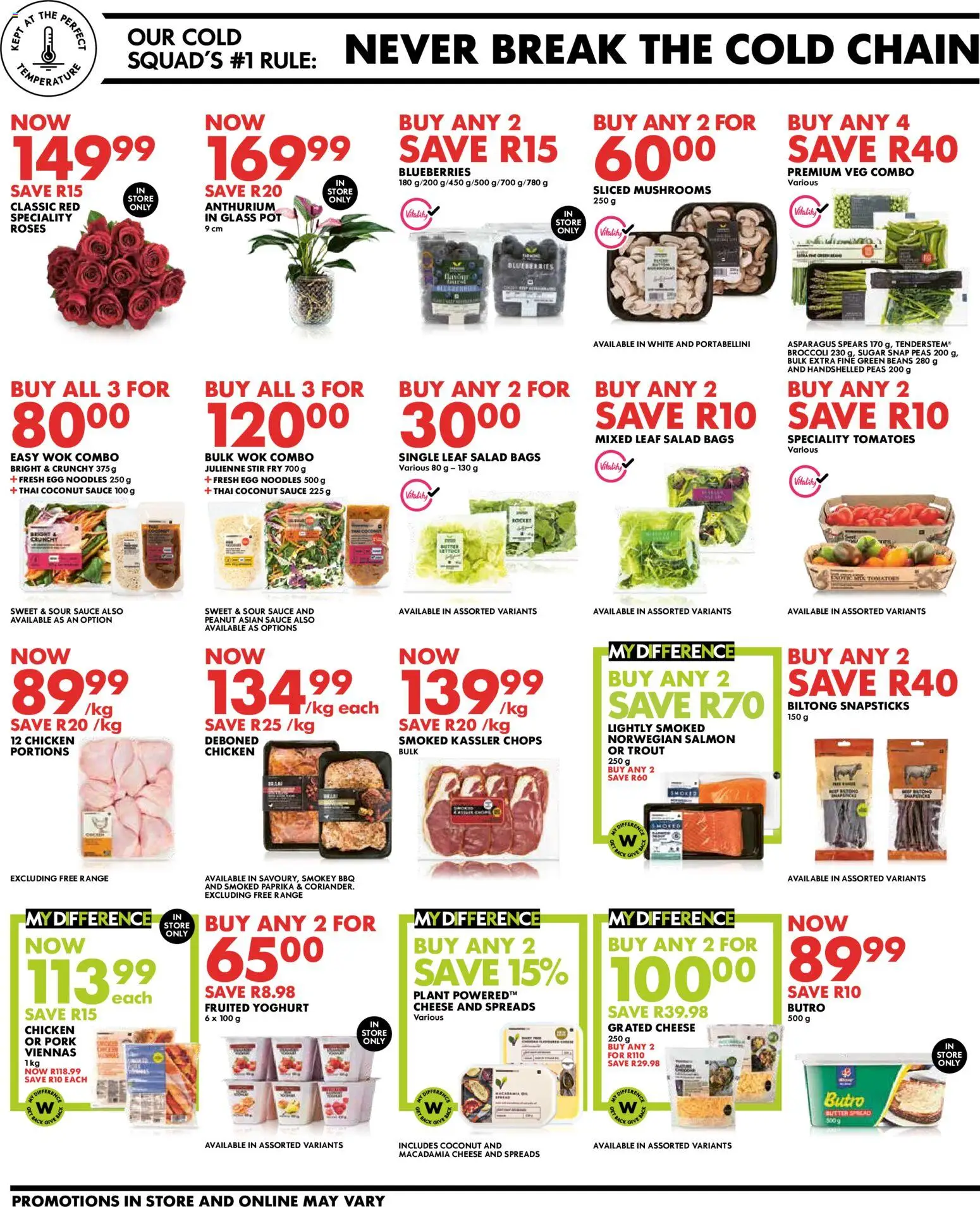 New Woolworths catalogue – valid from 03.11.2025 | Page: 2 | Products: Mushrooms, Chicken, Pork, Salad