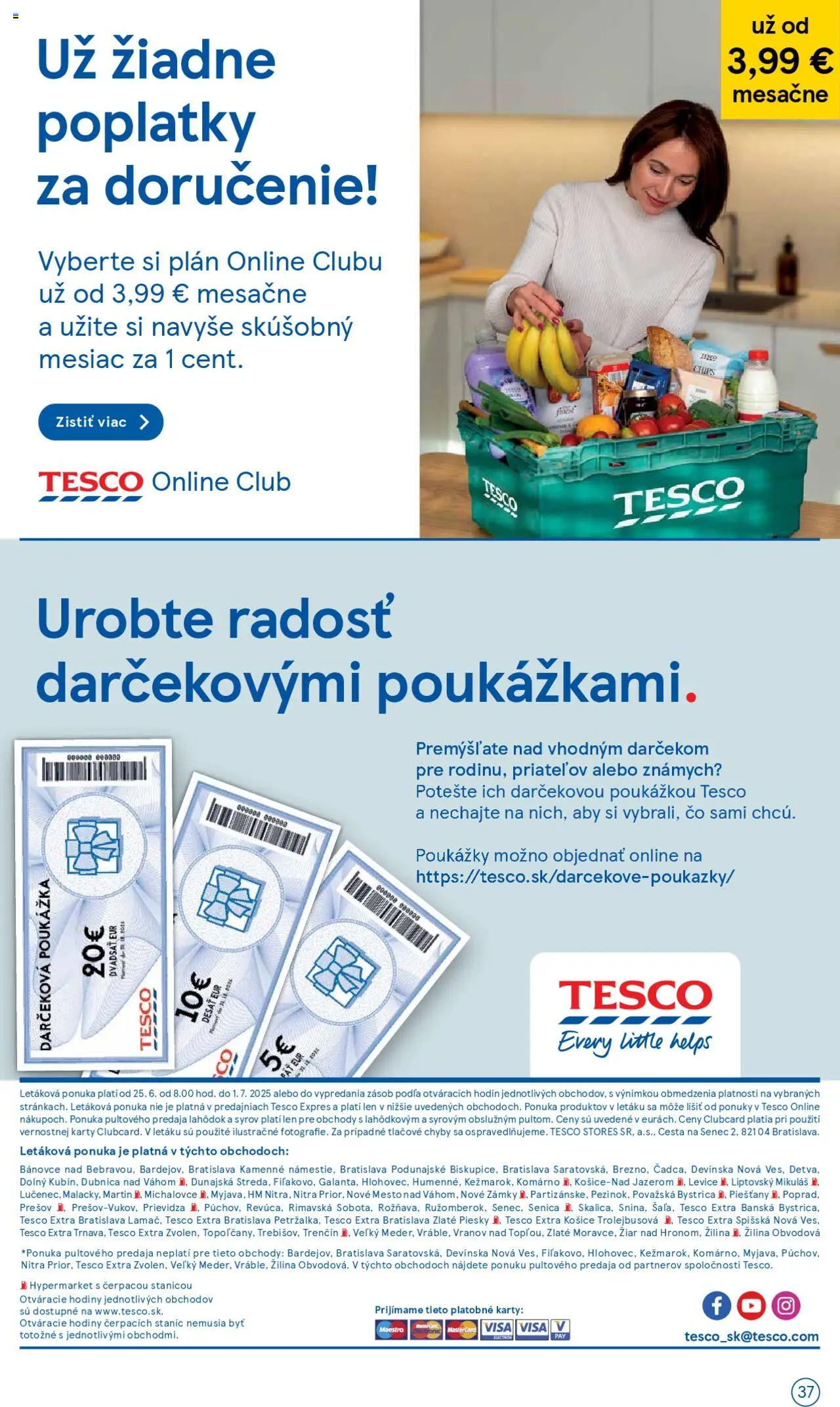 Tesco Hypermarket - leták │ platný od 25.06.2025 | Strana: 37 | Produkty: Hodiny