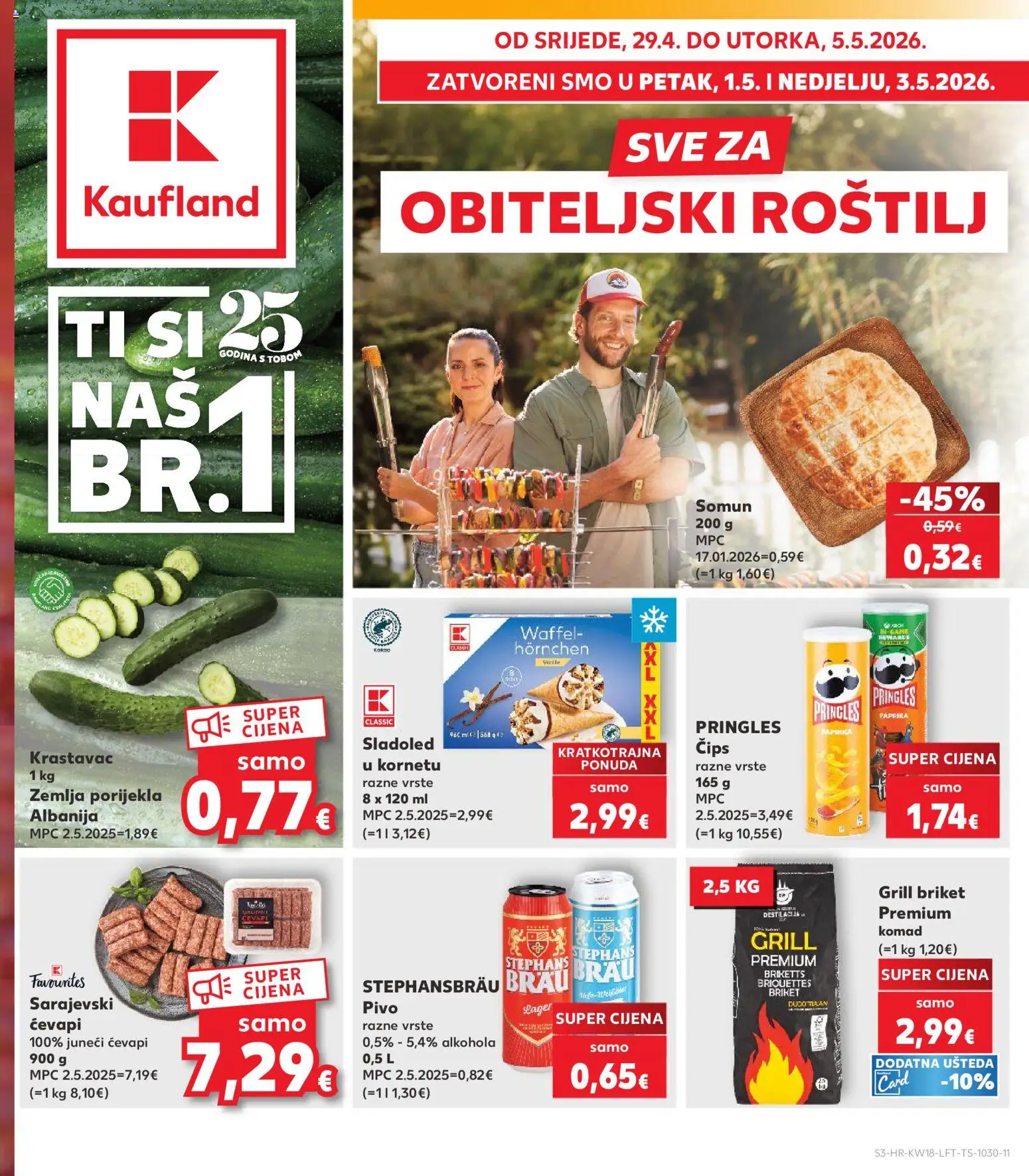 Kaufland katalog | vrijedi od 29.04.2026 | Stranica: 3 | Proizvodi: Roštilj, Pringles, Paprika, Sladoled