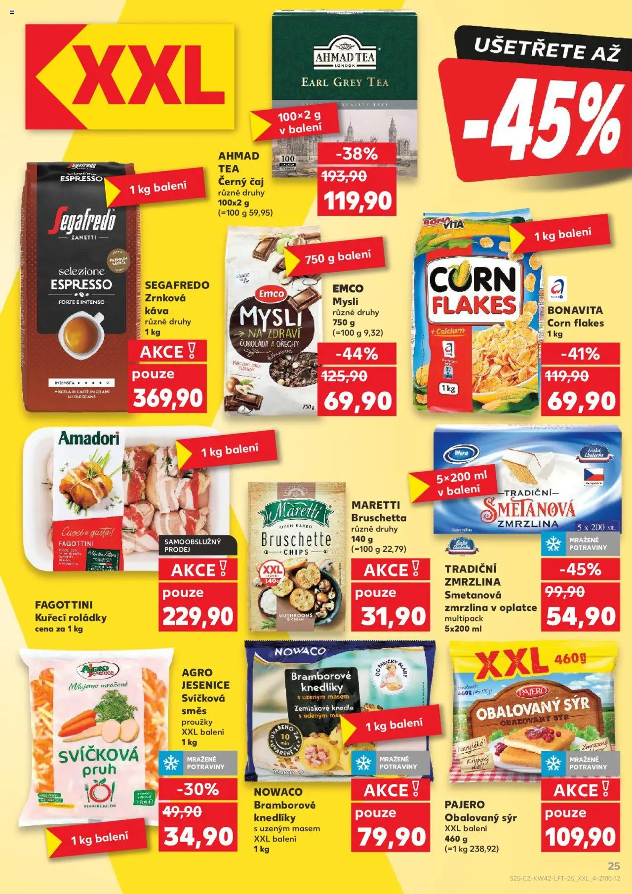 Kaufland leták - Chomutov od 15.10.2025 | Strana: 25 | Produkty: Emco Mysli, Sýr, Ahmad tea, Mysli