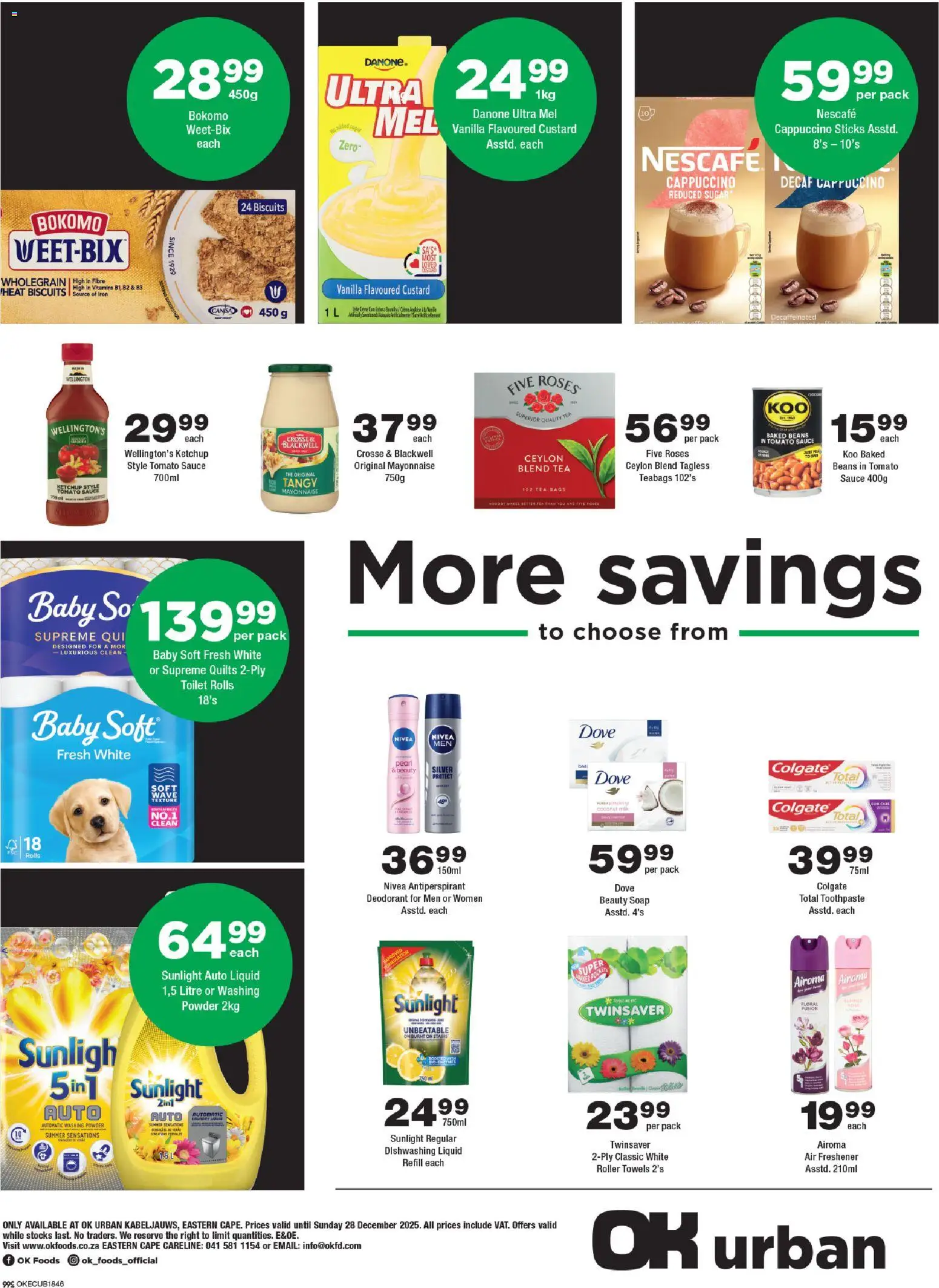 New OK Foods catalogue – valid from 10.12.2025 | Page: 4 | Products: Baked beans, Vitamins, Soap, Deodorant
