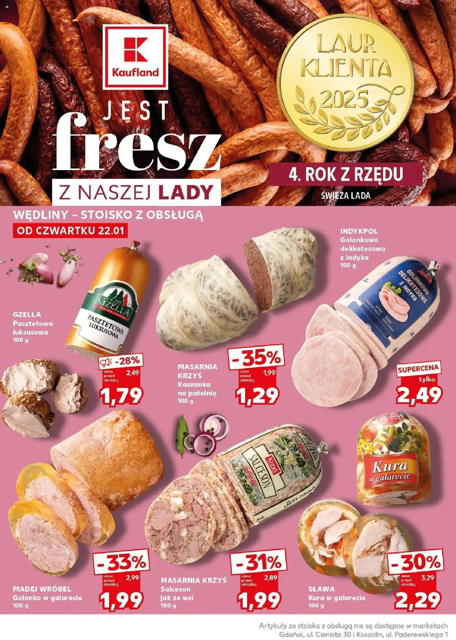 Kaufland gazetka - Super weekend od 24.01.2026 | Strona: 16 | Produkty: Kaszanka, Patelnie, Wędliny