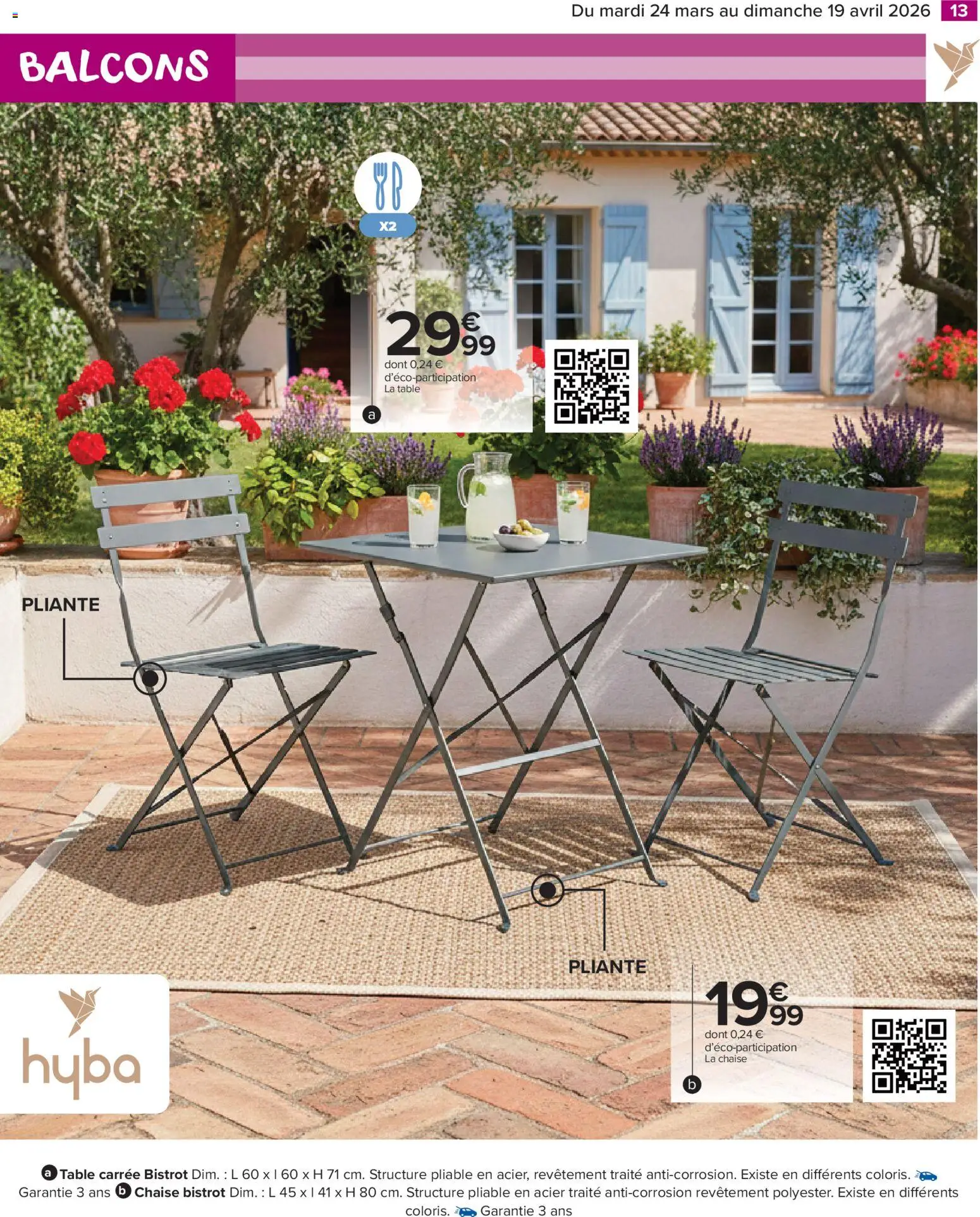 {H1} | Page: 15 | Produits: Table, Chaise, Table pliante