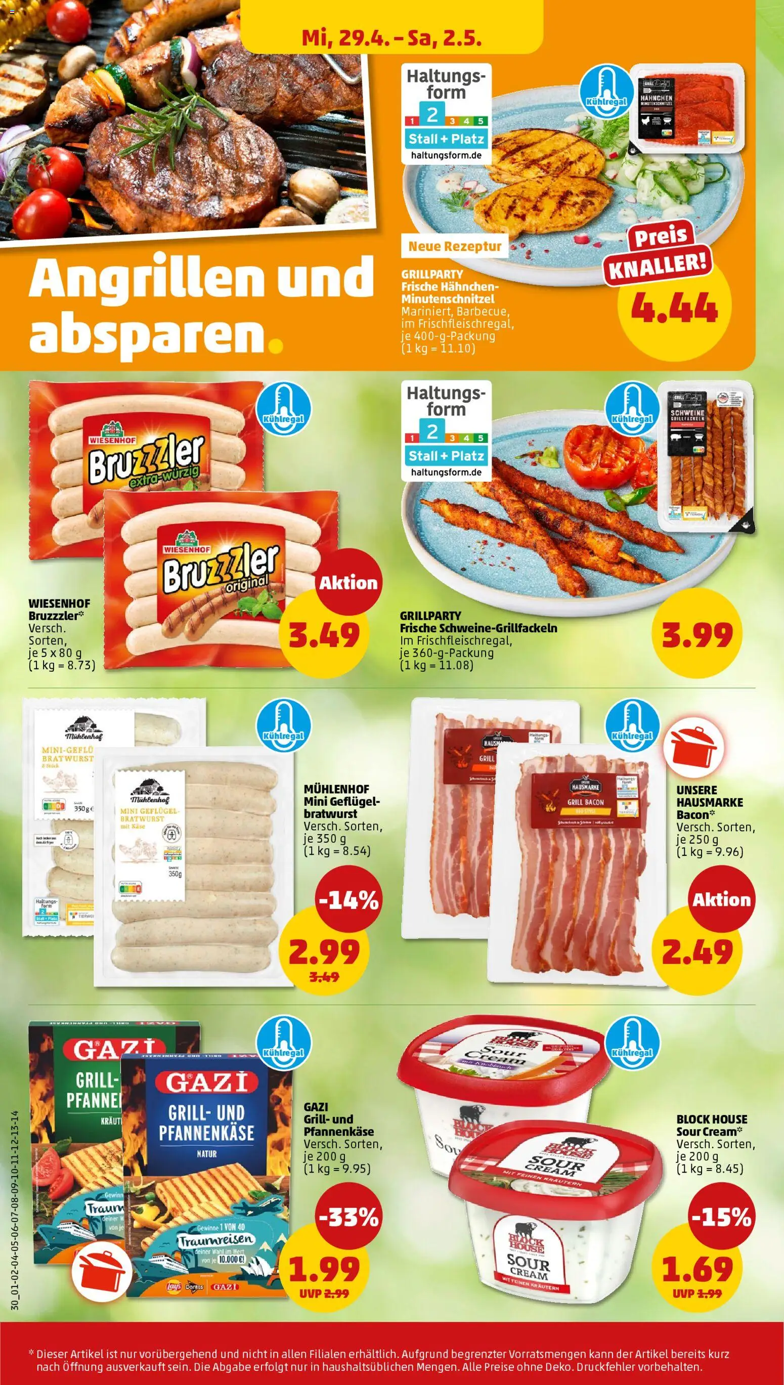 Penny Prospekt 	 – gültig ab 27.04.2026 | Seite: 34 | Produkte: Grill, Hahnchen, Bratwurst, Kraut