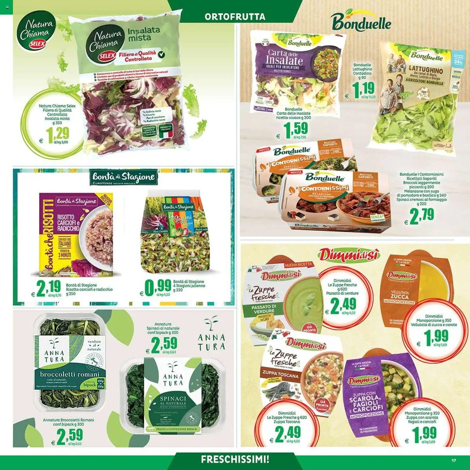 Volantino Elite Supermercati del 09.01.2026 | Pagina: 17 | Prodotti: Formaggio, Spinaci, Basilico, Melanzane