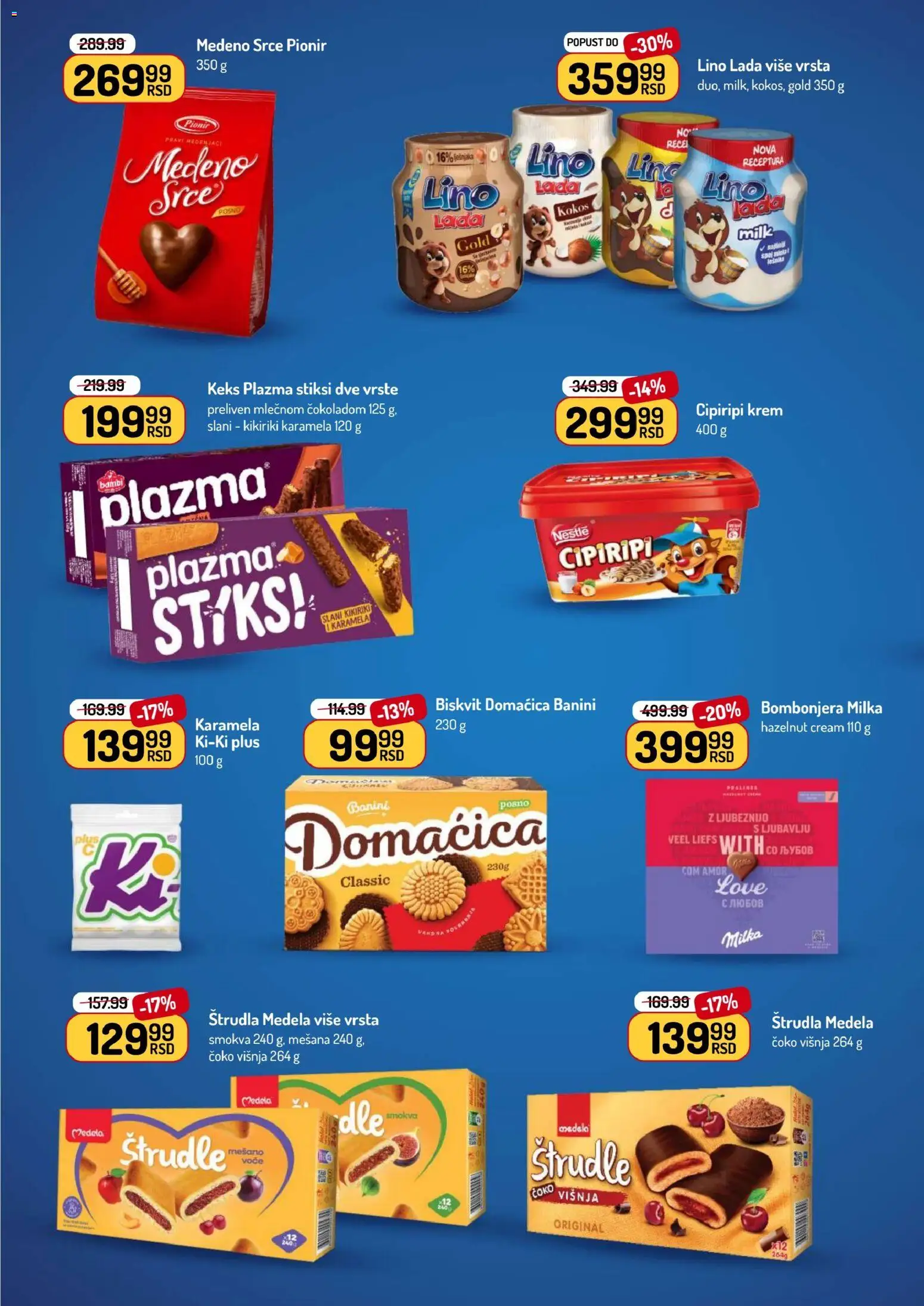 Aman katalog - važi od 19.01.2026 | Strana: 32 | Proizvode: Keks, Domaćica, Lino lada, Štrudla