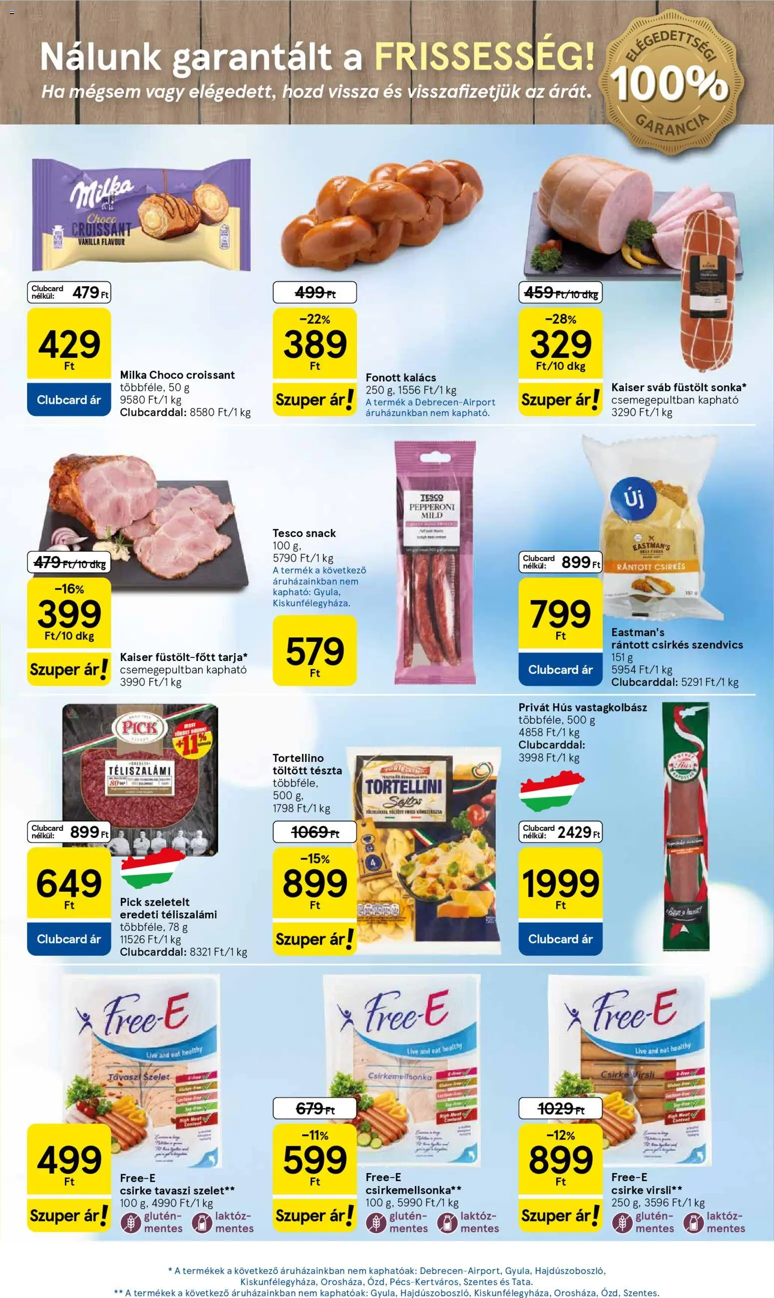 Tesco akciós ujság - amely érvényes a következő dátumtól: 22.01.2026 | Oldal: 13 | Termékek: Szendvics, Hús, Pick, Téliszalámi