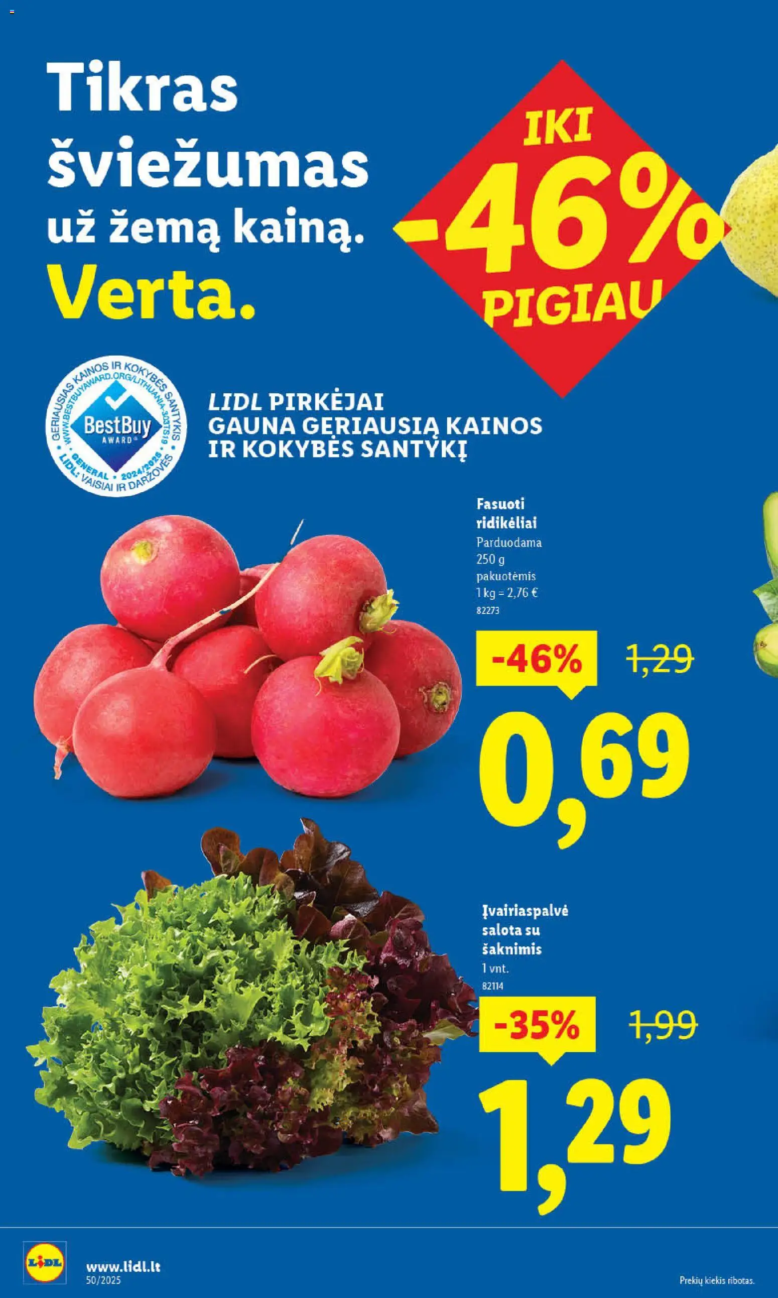 LIDL akcijos nuo 11.12.2025 | Puslapis: 6 | Prekių: Salota