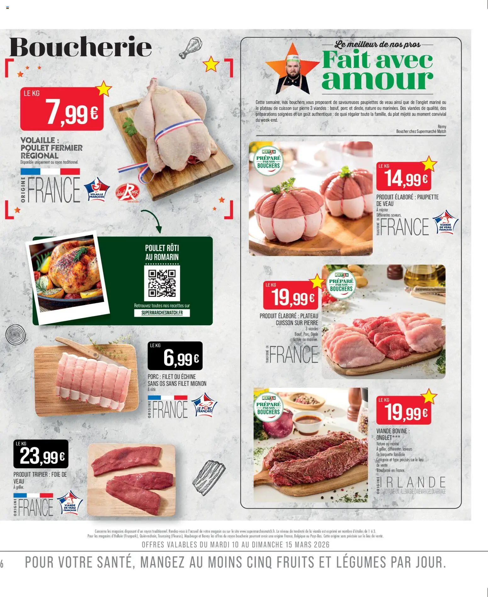{H1} | Page: 8 | Produits: Volaille, Paupiettes de veau, Viande, Porc