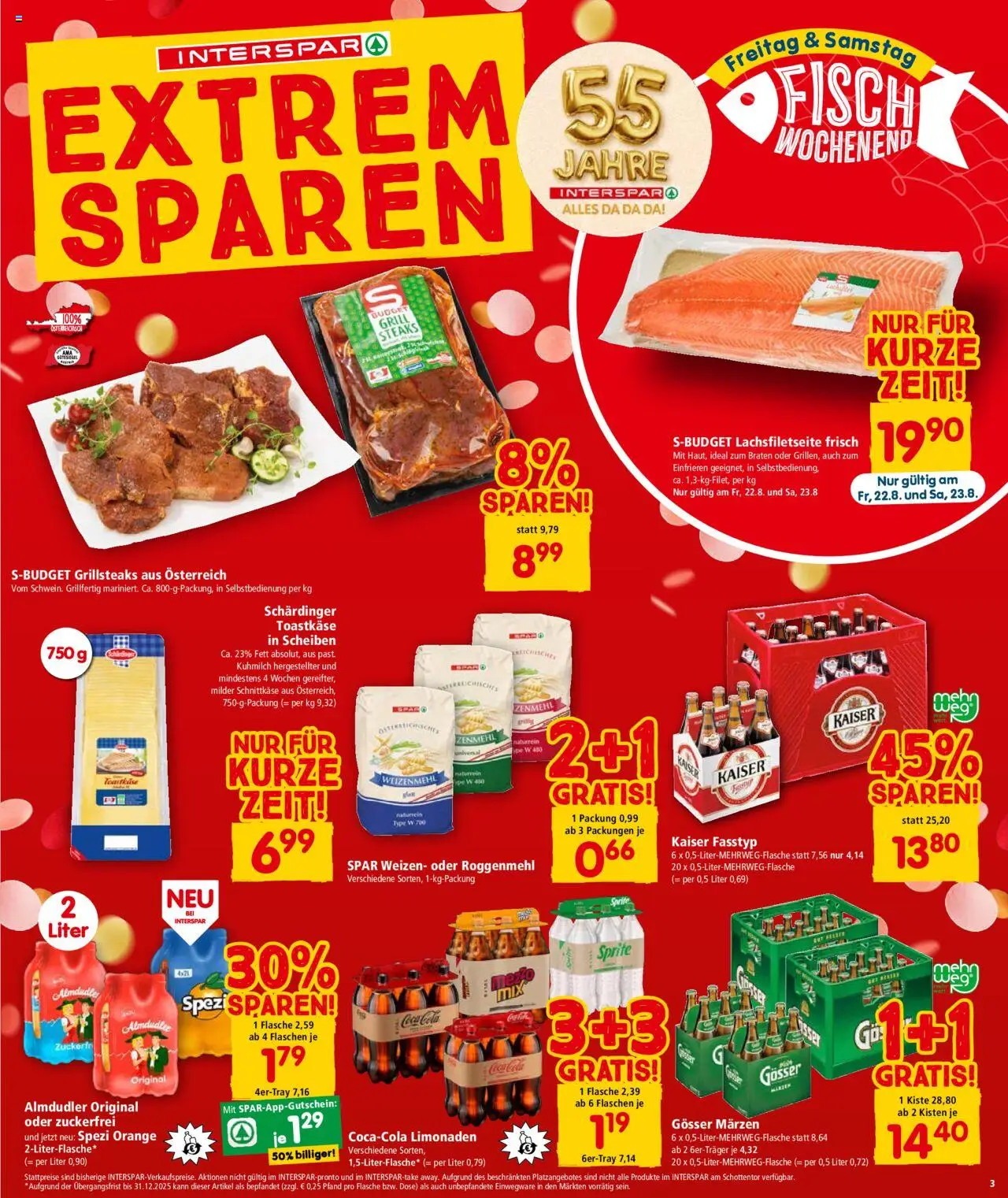 Interspar Flugblatt - Salzburg gültig ab 21.08.2025 | Seite: 3 | Produkte: Fisch