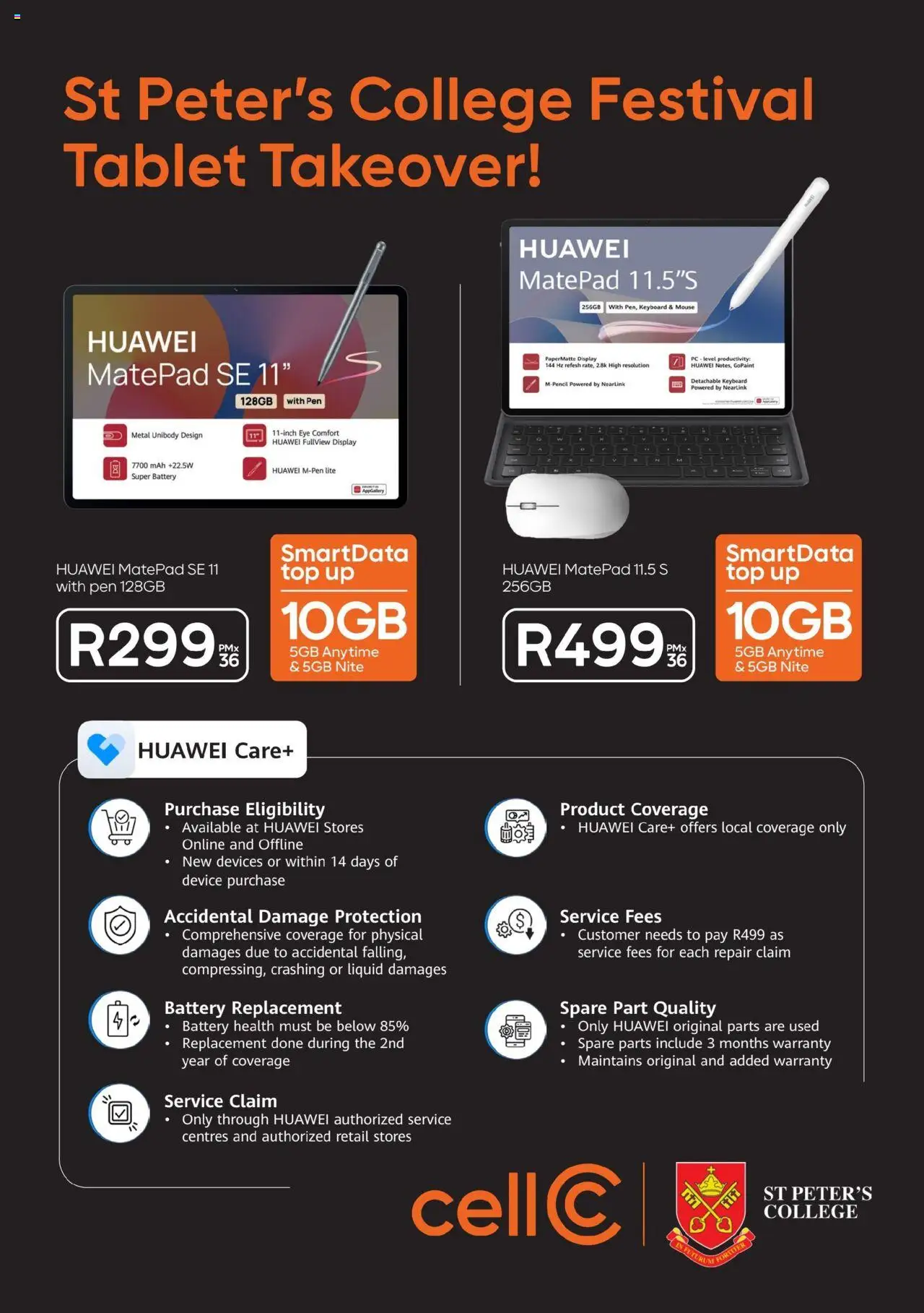 New Cell C catalogue – valid from 18.09.2025 | Page: 3 | Products: Tablet, PC, Keyboard, Battery