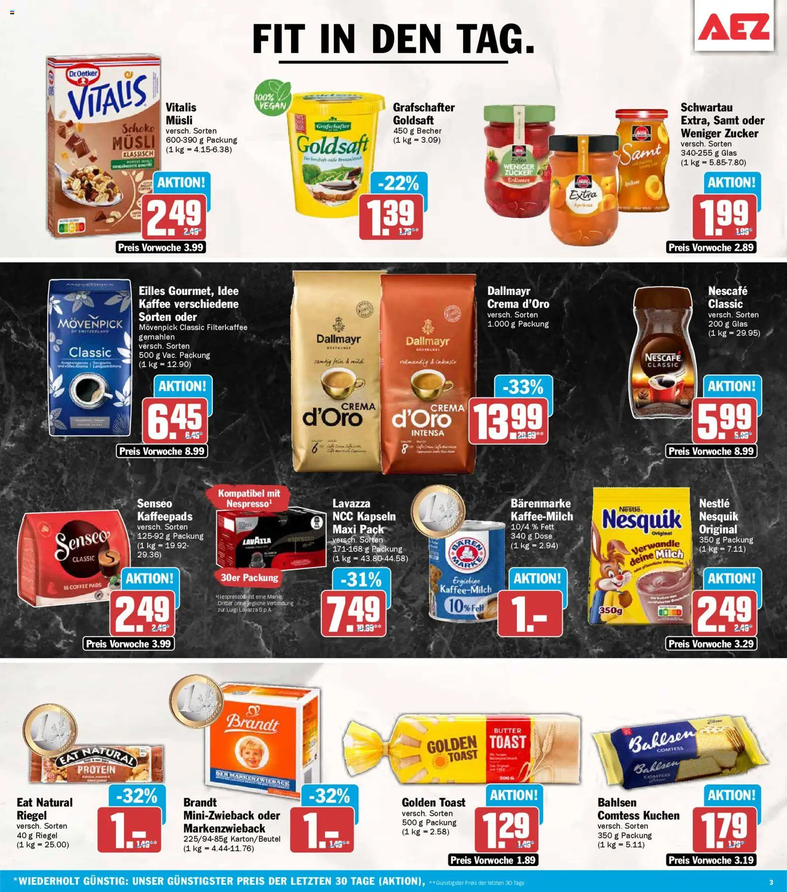 AEZ Prospekt 	 – gültig ab 04.05.2026 | Seite: 3 | Produkte: Senseo, Lavazza, Nescafe, Nesquik