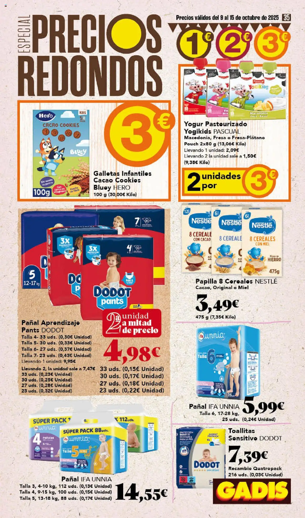 Gadis folleto │ válido desde el 09.10.2025 | Página: 35 | Productos: Ψηφιακή κάμερα, Cereales, Galletas, Φρυγανιές σικάλεως