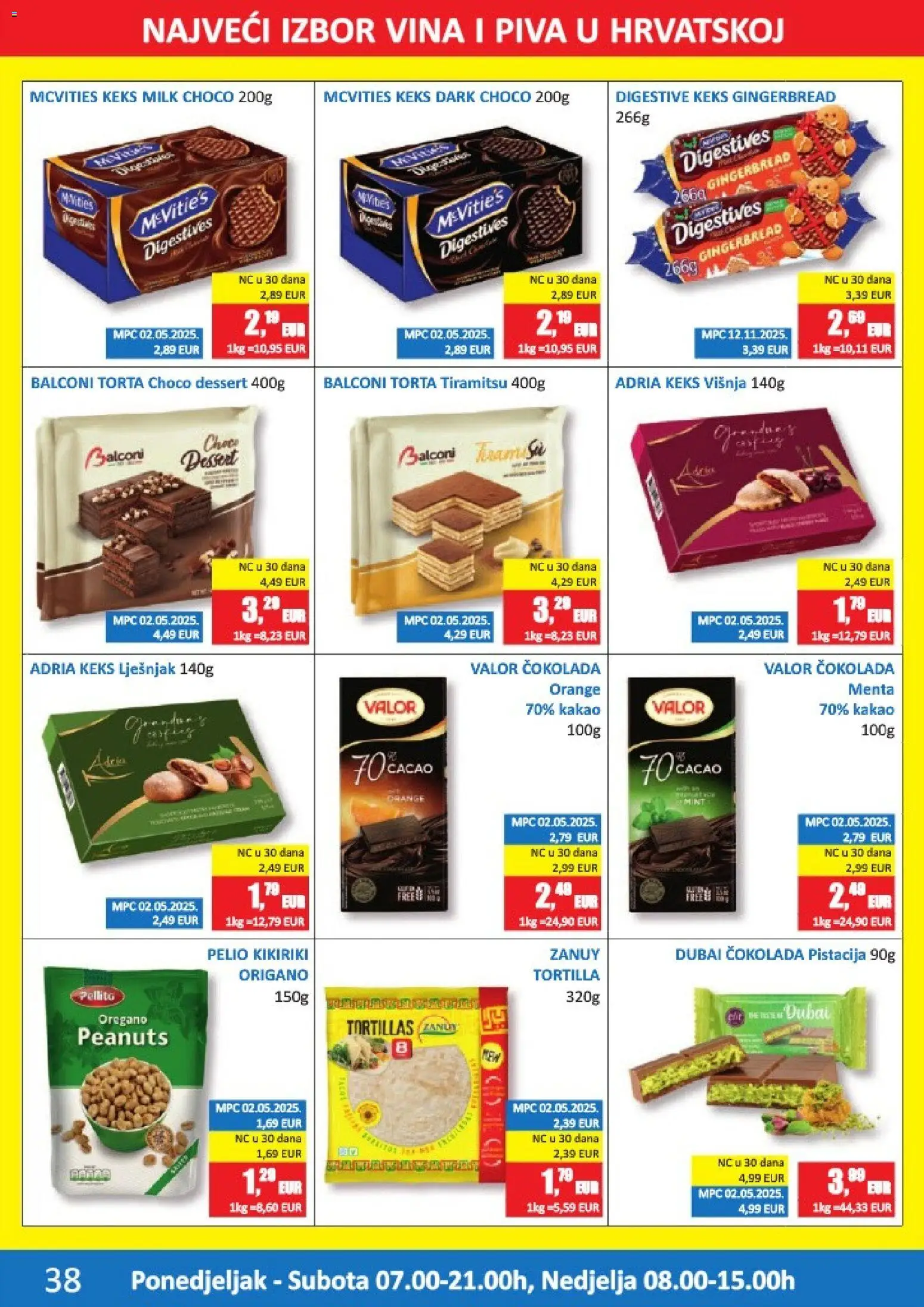 Vrutak katalog | vrijedi od 15.12.2025 | Stranica: 38 | Proizvodi: Čokolada, Lješnjak, Kikiriki, Kakao