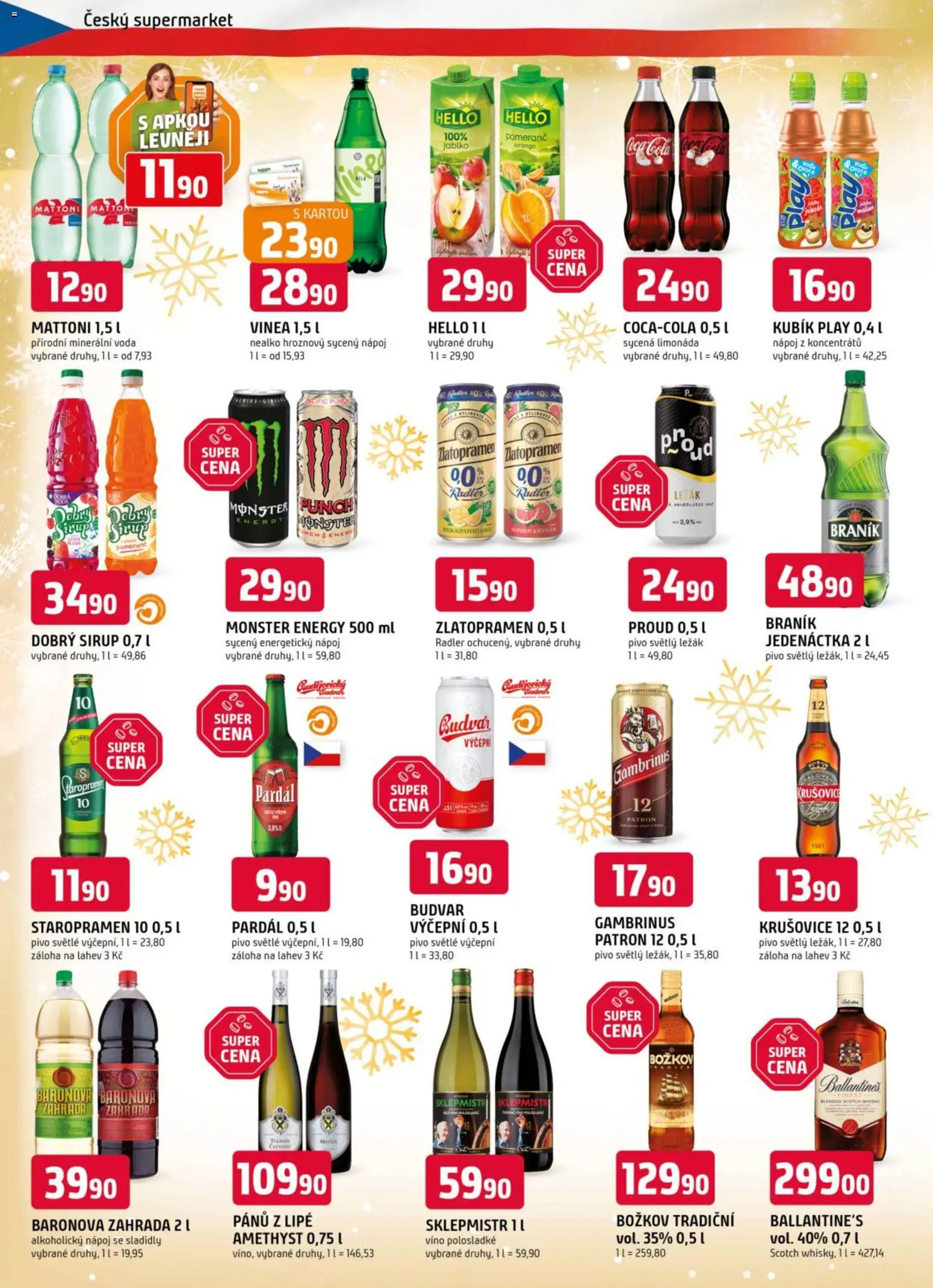 Trefa leták od 10.12.2025 | Strana: 14 | Produkty: Voda, Pardál, Krušovice 12, Minerální voda