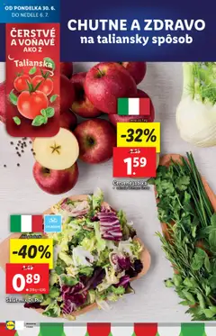 Lidl leták │ platný od 30.06.2025 | Strana: 12 | Produkty: Jablká, Šalát