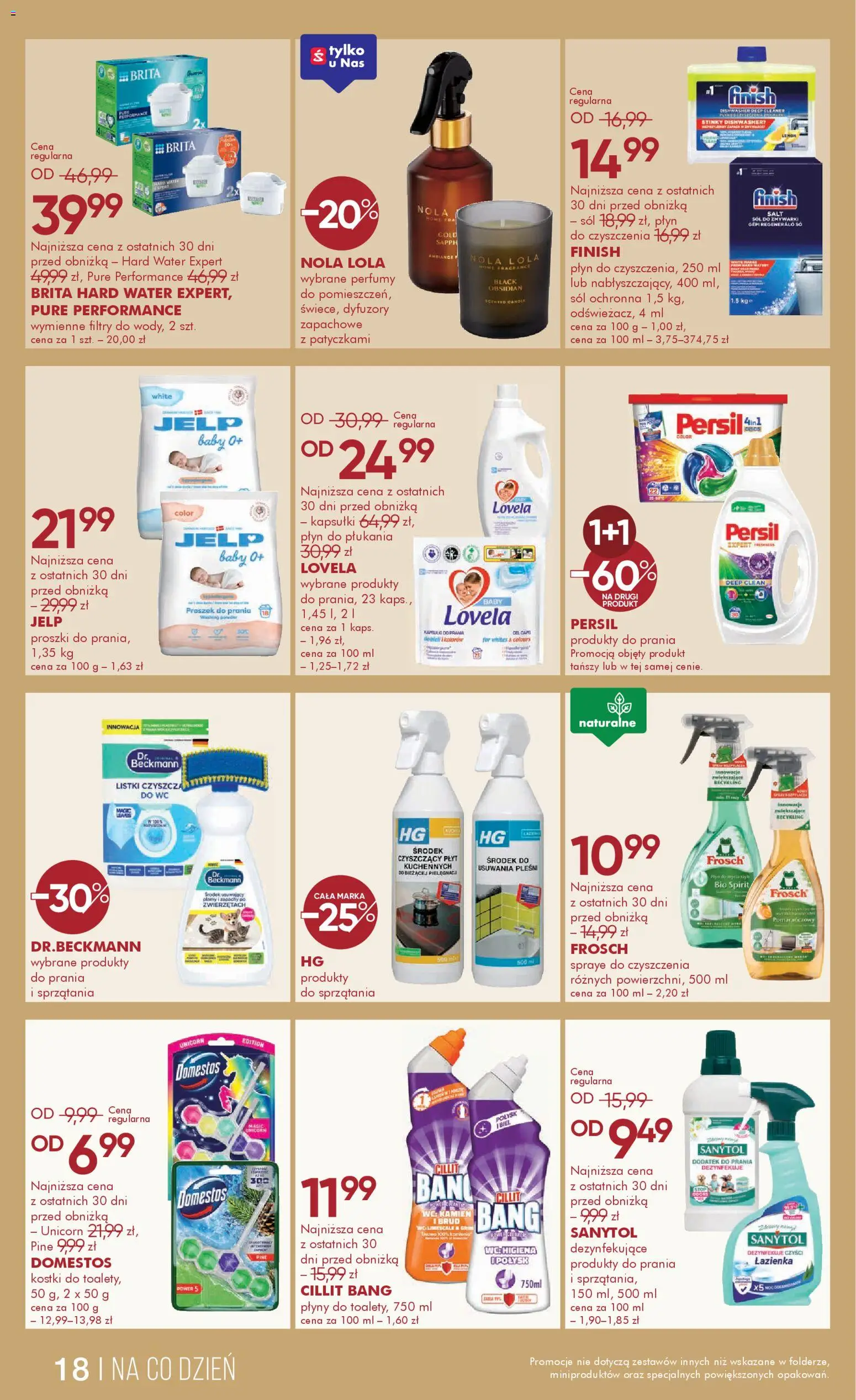 Super-pharm Gazetka od 18.02.2026 | Strona: 18 | Produkty: Penne, Domestos, Sól do zmywarki, Sól