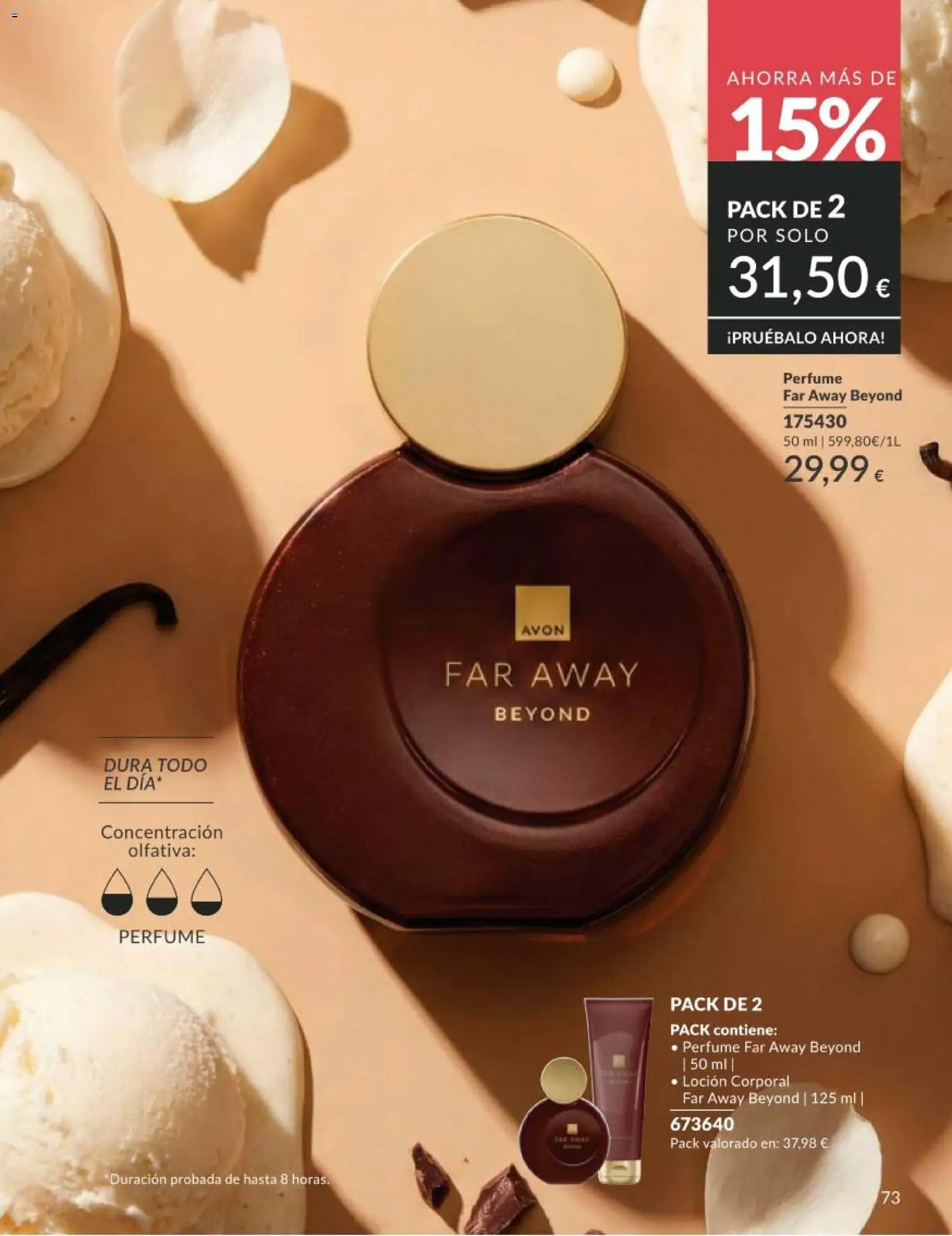 Catálogo AVON campaña 5 │ válido desde el 01.05.2026 | Página: 73 | Productos: Perfume, Loción corporal, Body