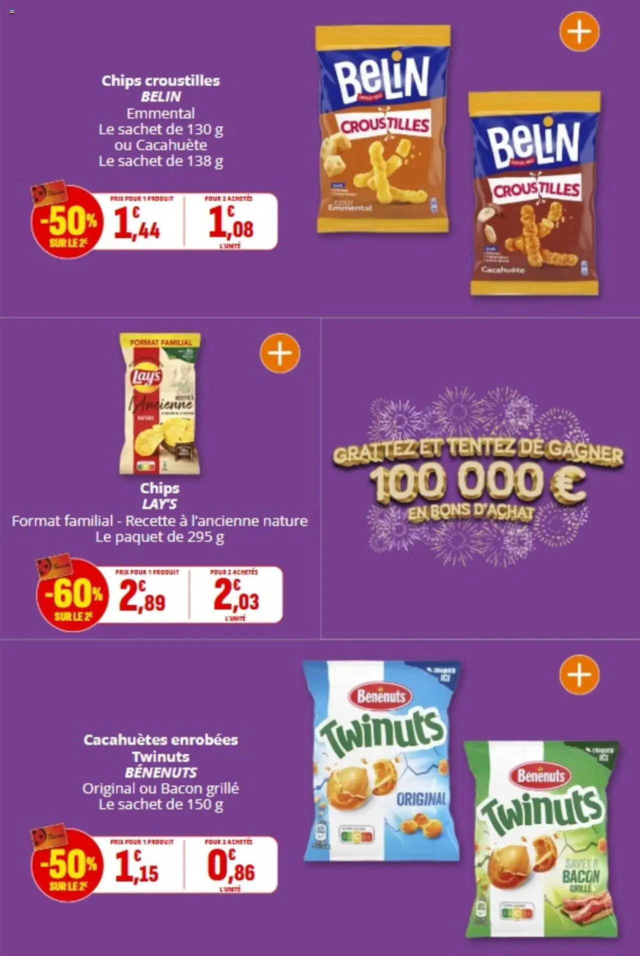 | Page: 37 | Produits: Cacahuète, Four, Emmental, Chips