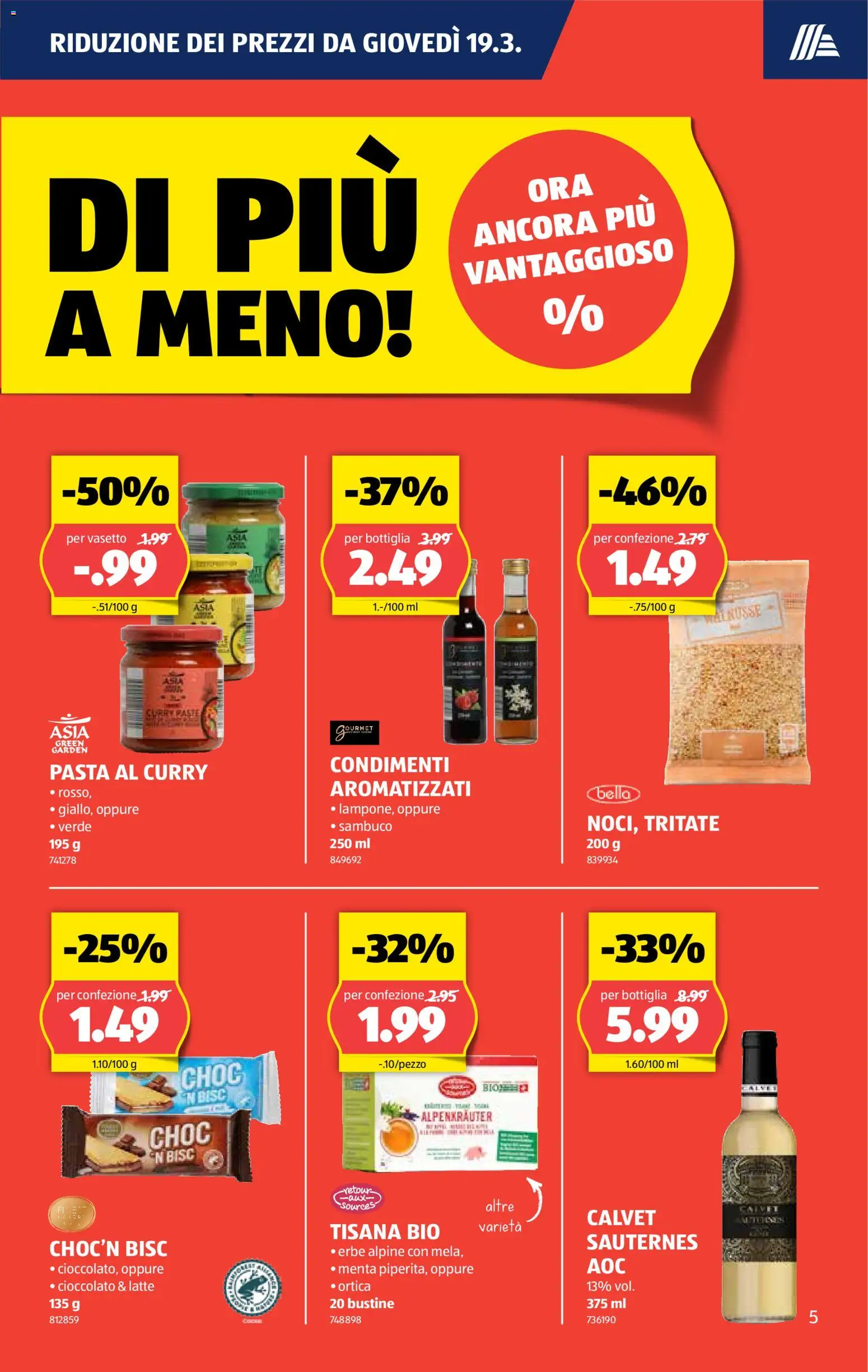 Aldi aktionen IT – gültig ab 19.03.2026 | Seite: 6 | Produkte: Pasta, Nüsse