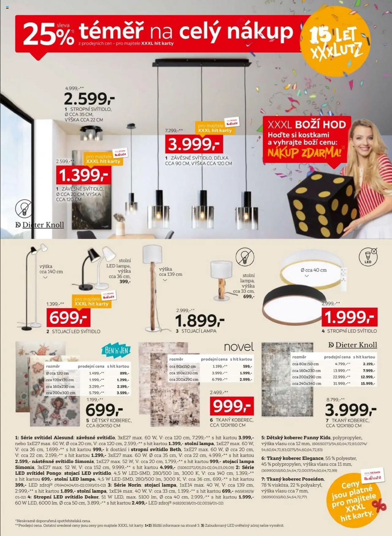 XXXLutz leták - Sleva 25 % na téměř celý nákup od 04.08.2025 | Strana: 10 | Produkty: Stojací lampa, Dětský koberec, Koberec, Lampa