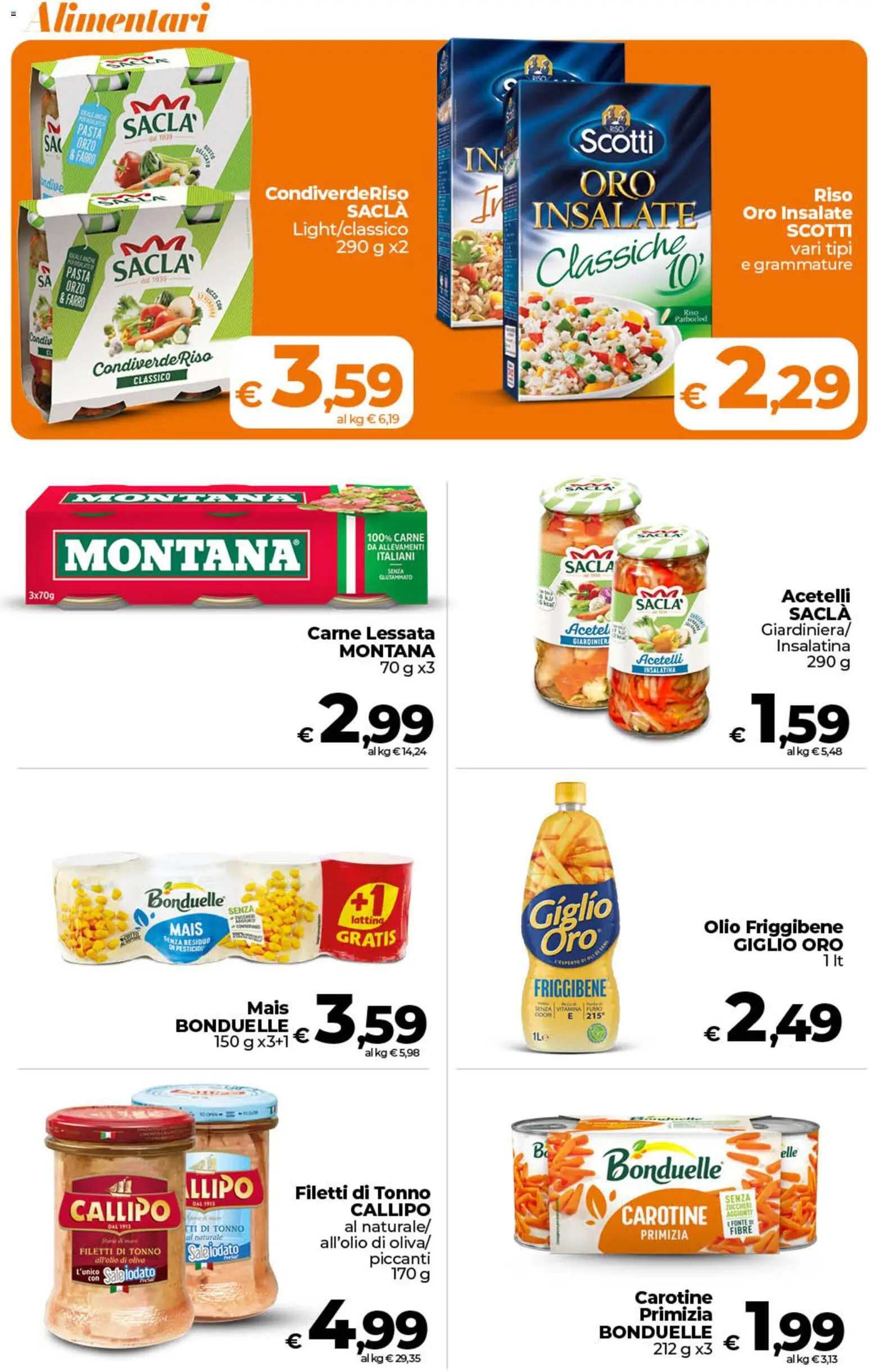 Volantino Ipercoop del 28.04.2026 | Pagina: 32 | Prodotti: Olio, Tonno, Mais, Farro