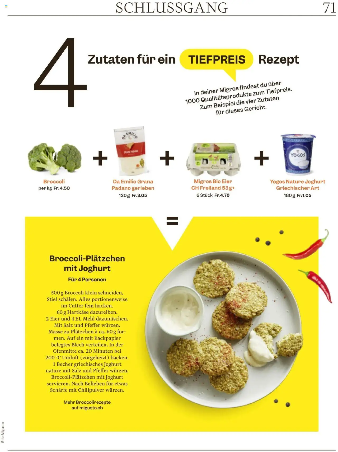 Migros Magazin – gültig ab 06.10.2025 | Seite: 71 | Produkte: Mehl, Griechisches joghurt, Eier, Pfeffer