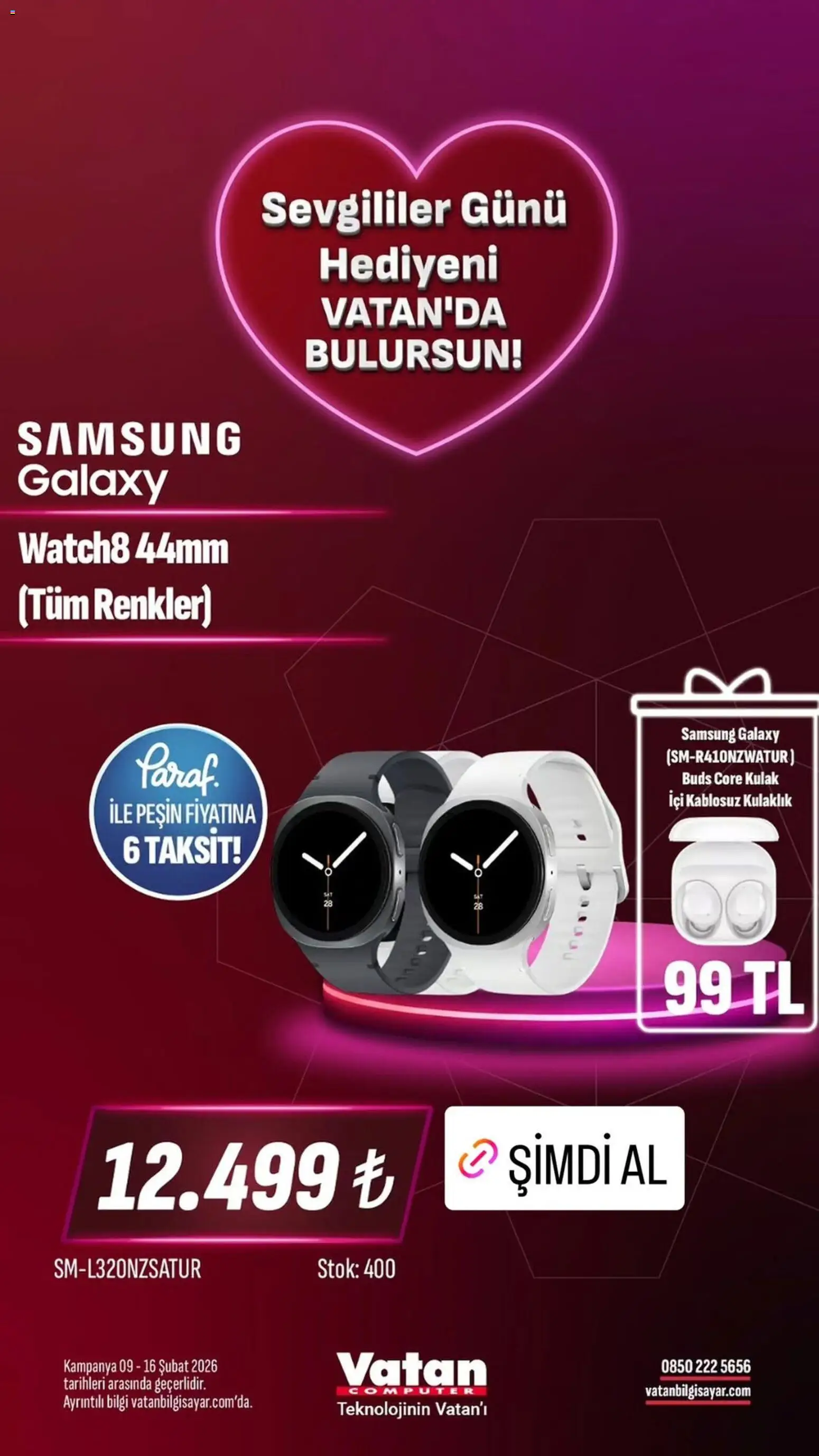 Vatan Bilgisayar İndirim - 09.02.2026 tarihinden itibaren geçerlidir | Sayfa: 8