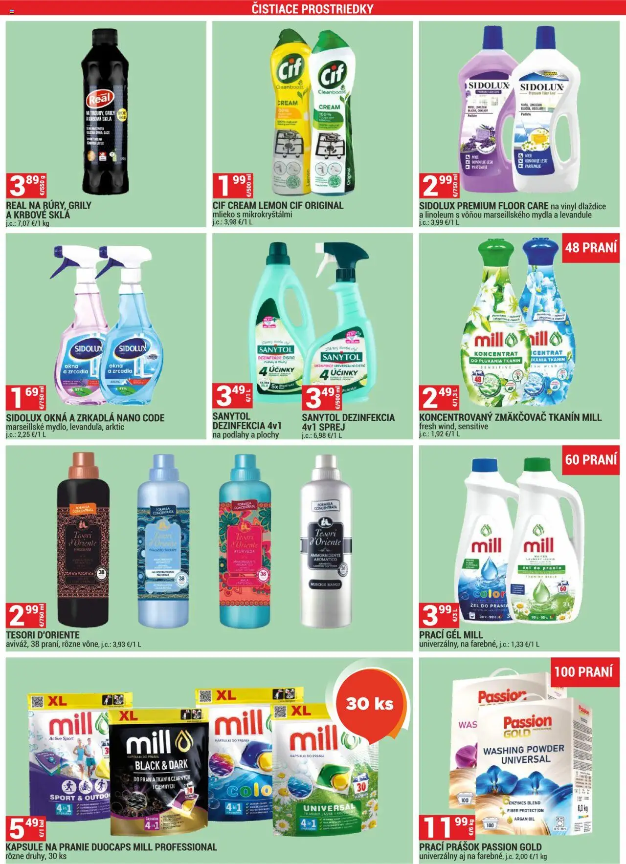 Merkury Market leták │ platný od 01.08.2025 | Strana: 46 | Produkty: Mlieko, Prací prášok, Sanytol, Linoleum
