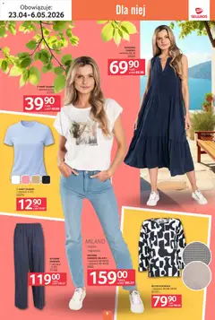 Pogląd oferty "Selgros cash&carry gazetka - Tekstylia" - ważna od 23.04.2026 | Strona: 6 | Produkty: Bluzka, Spodnie, Sukienka