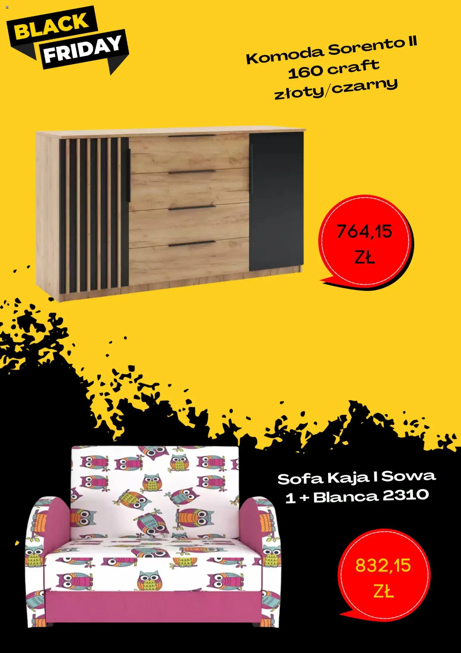 Merkury Market Black Friday od 07.11.2025 | Strona: 2 | Produkty: Komoda, Sofa