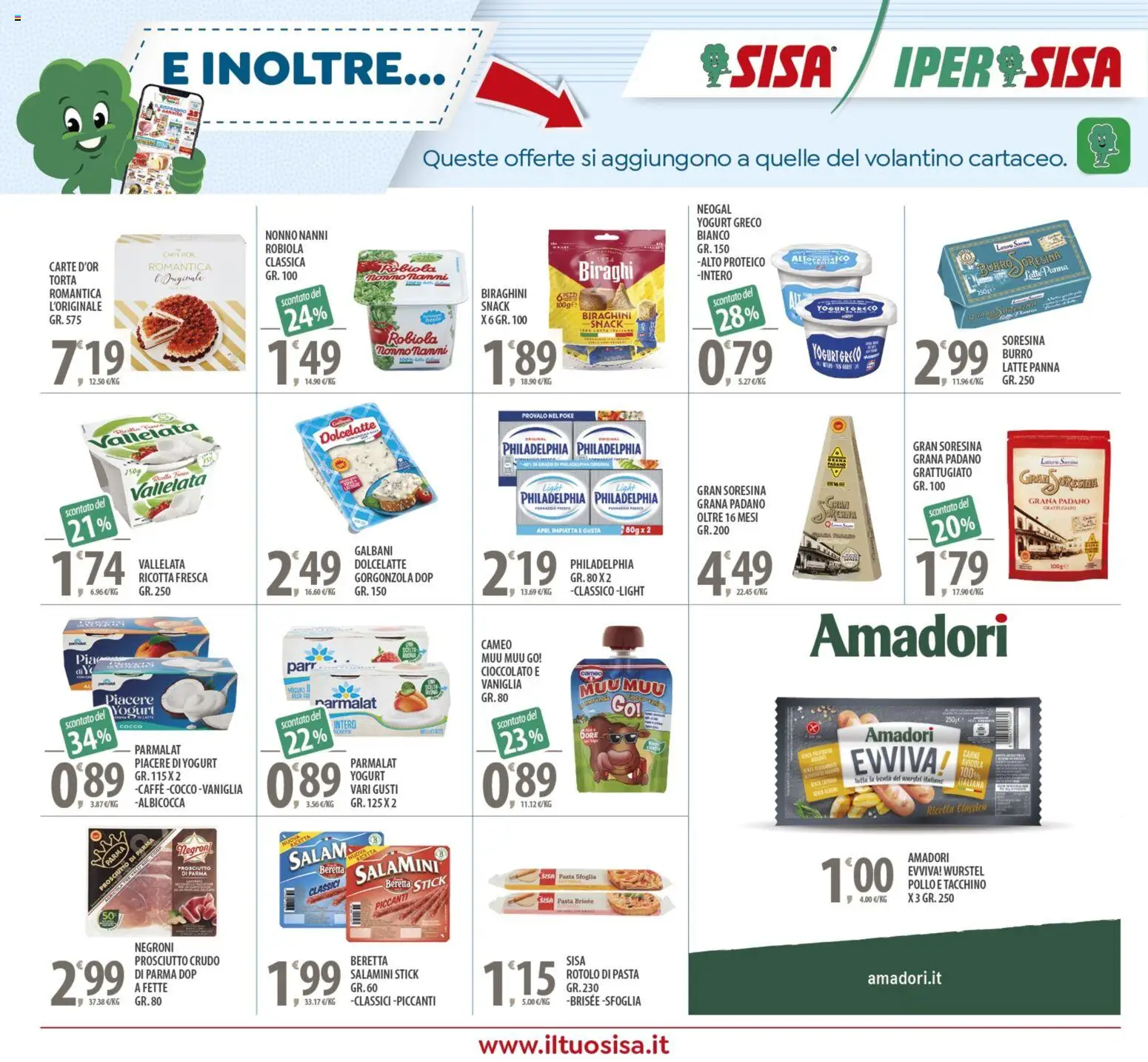 Volantino SISA del 05.12.2025 | Pagina: 16 | Prodotti: Yogurt, Pasta sfoglia, Tacchino, Pasta