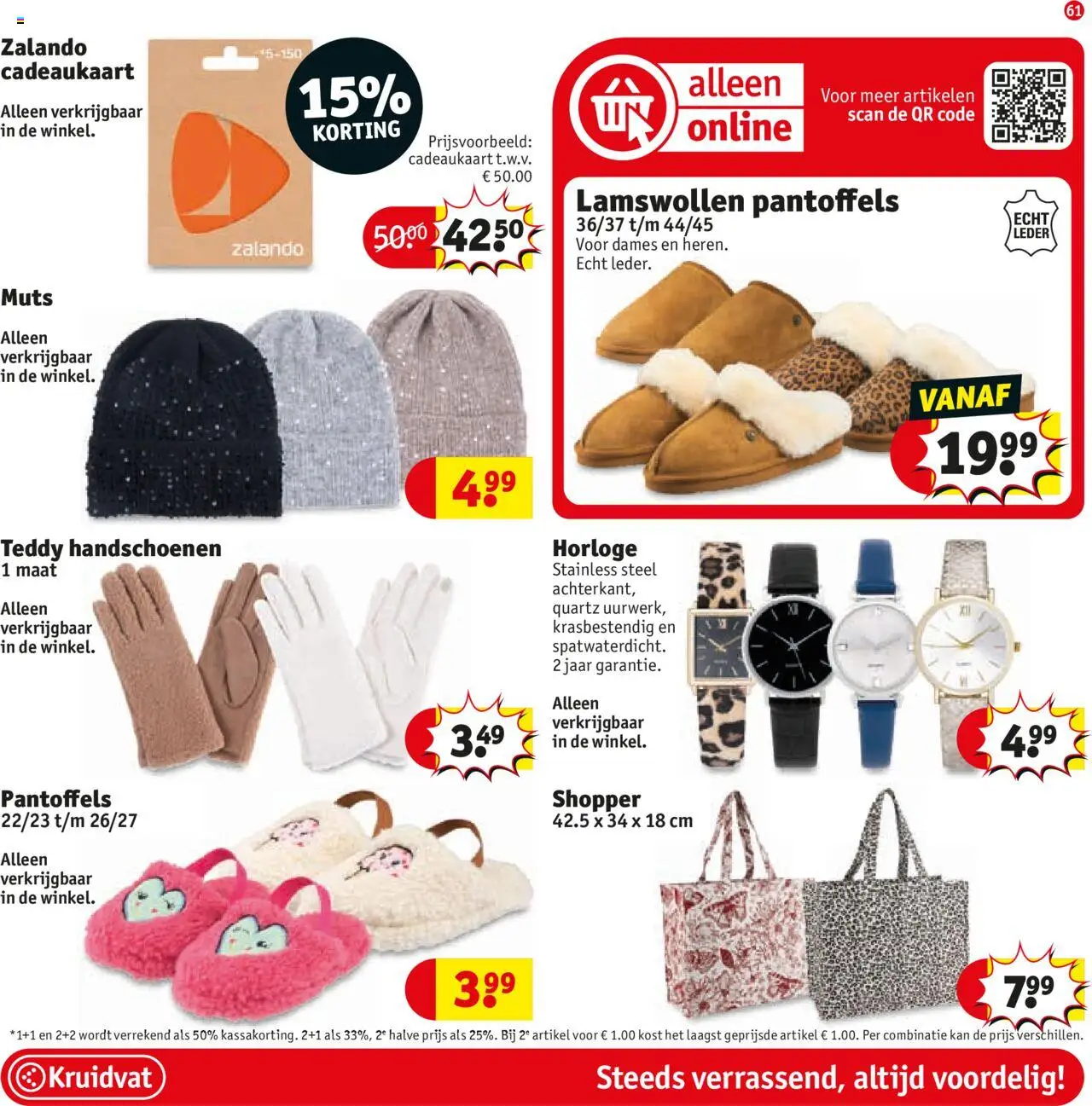  | Pagina: 61 | Producten: Slippers, Kan, Handschoenen, Horloge