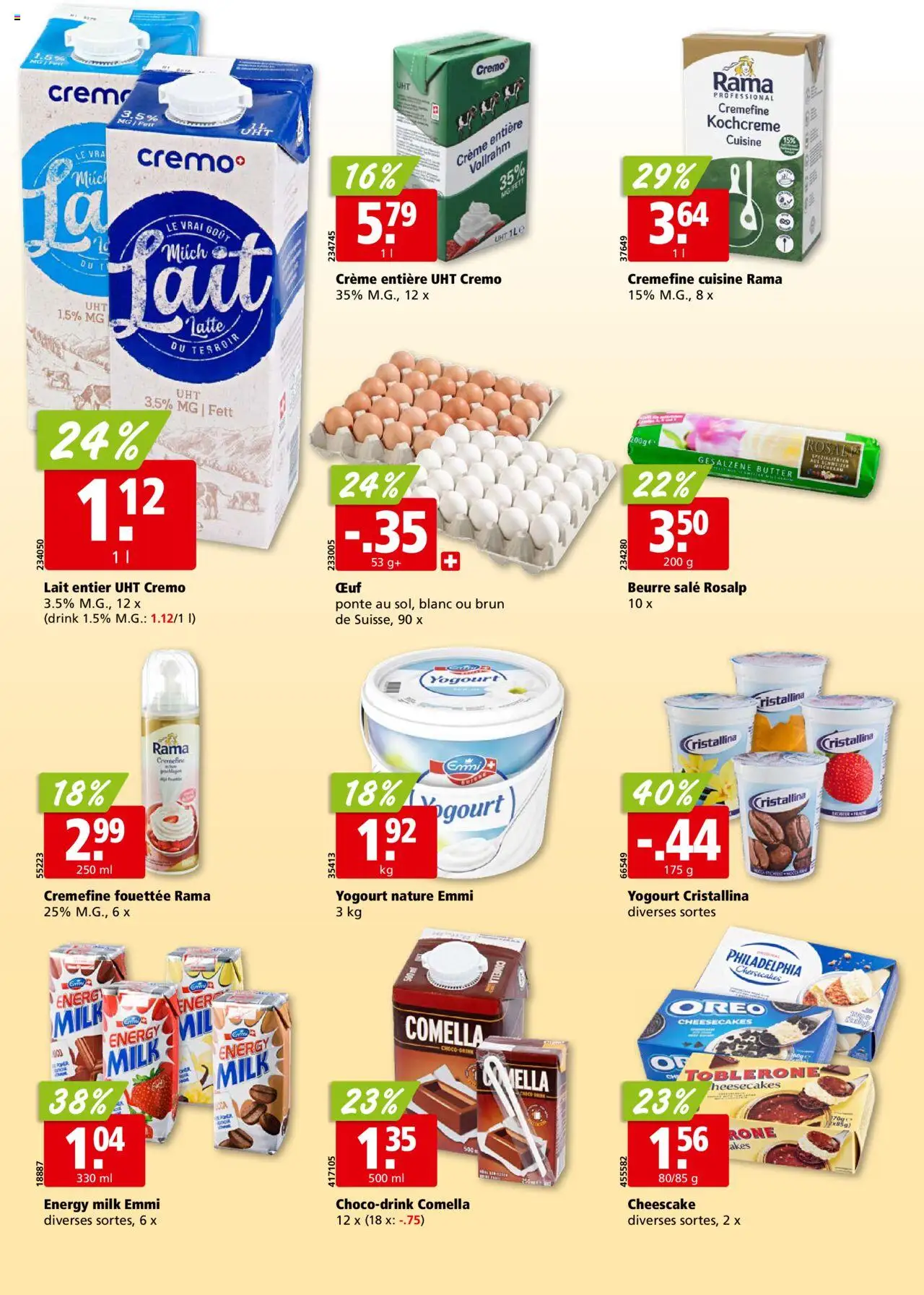 Aligro Aktionen - Chavannes, Matran, Genf, Sitten ab 28.07.2025 | Seite: 14 | Produkte: Butter, Creme