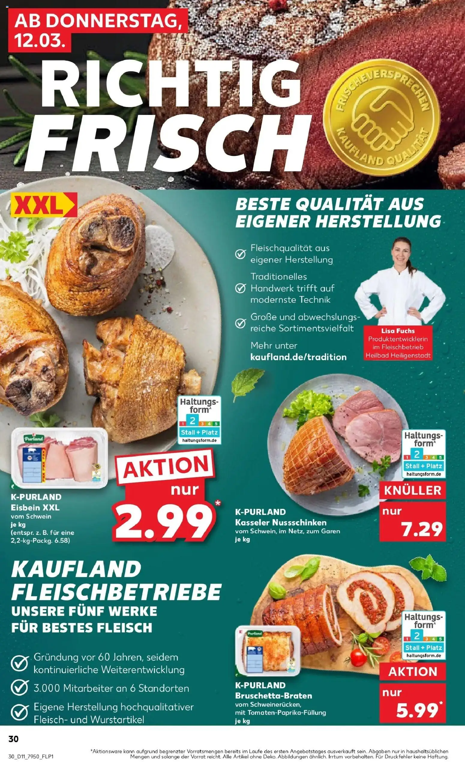 Kaufland Prospekt Herford	 – gültig ab 09.03.2026 | Seite: 42 | Produkte: Fleisch