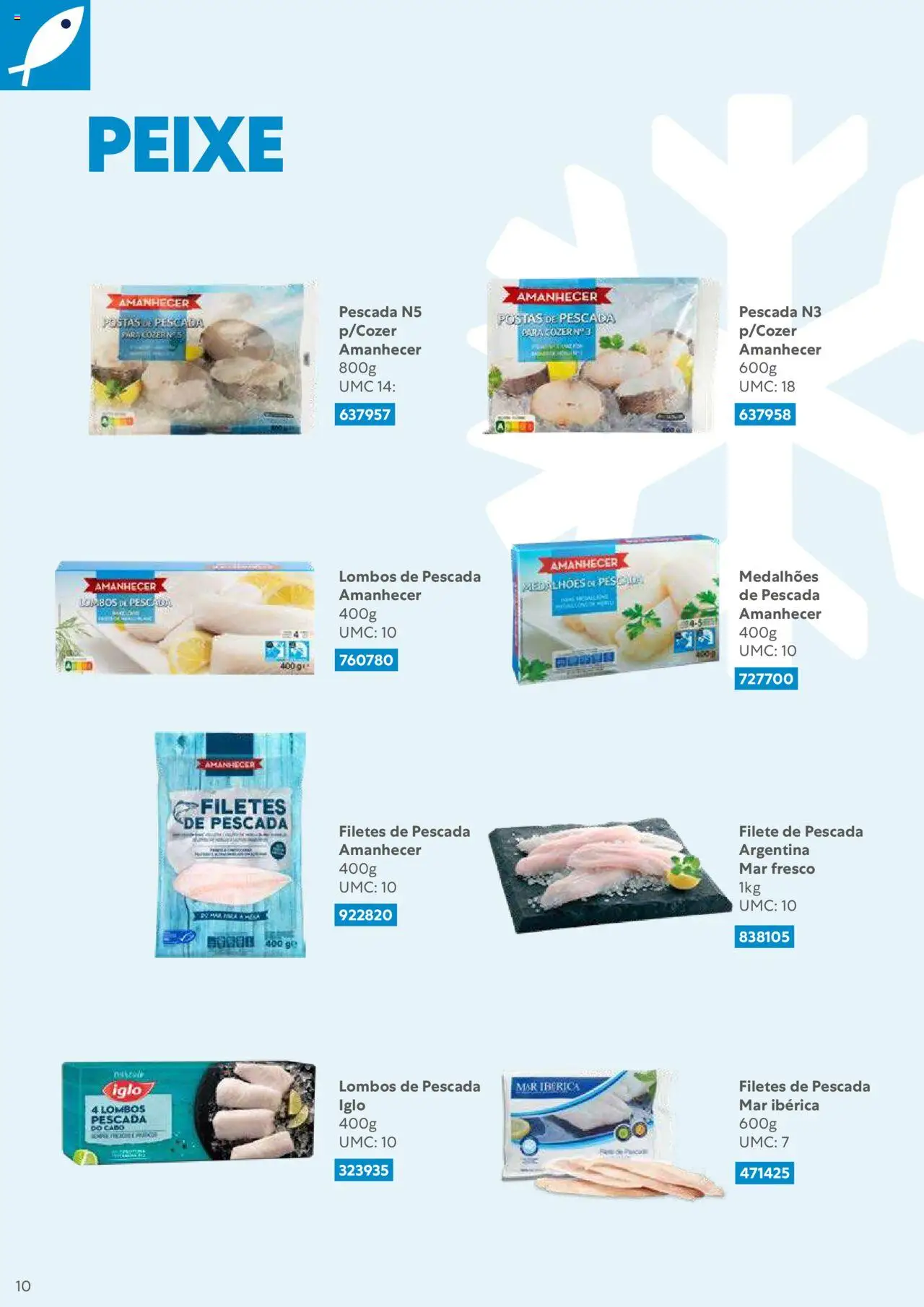 Recheio Congelados │ válido de 01.02.2024 | Página: 10 | Produtos: Cabo, Pescada, Peixe