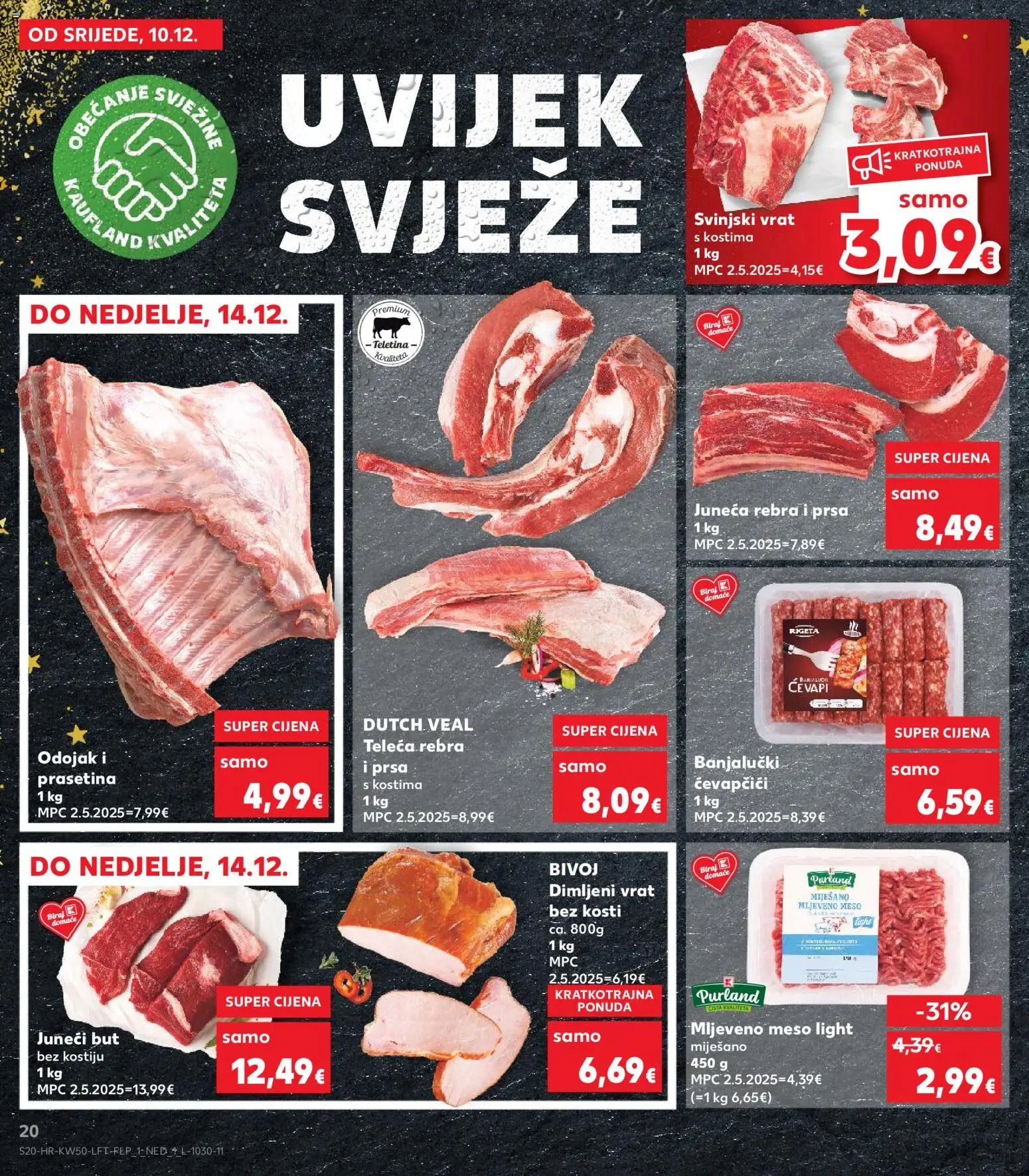 Kaufland HR akciós ujság - amely érvényes a következő dátumtól: 10.12.2025 | Oldal: 20